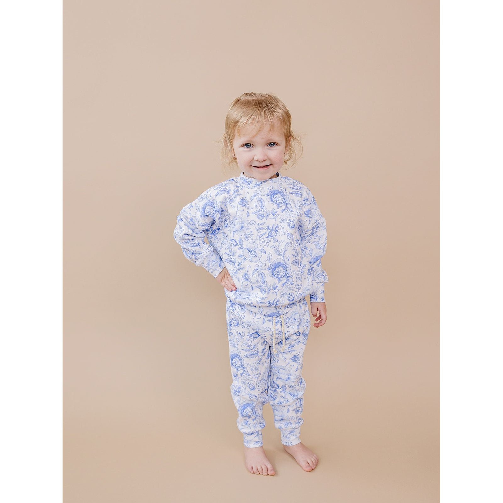 Jogger Set | Blue Flowers