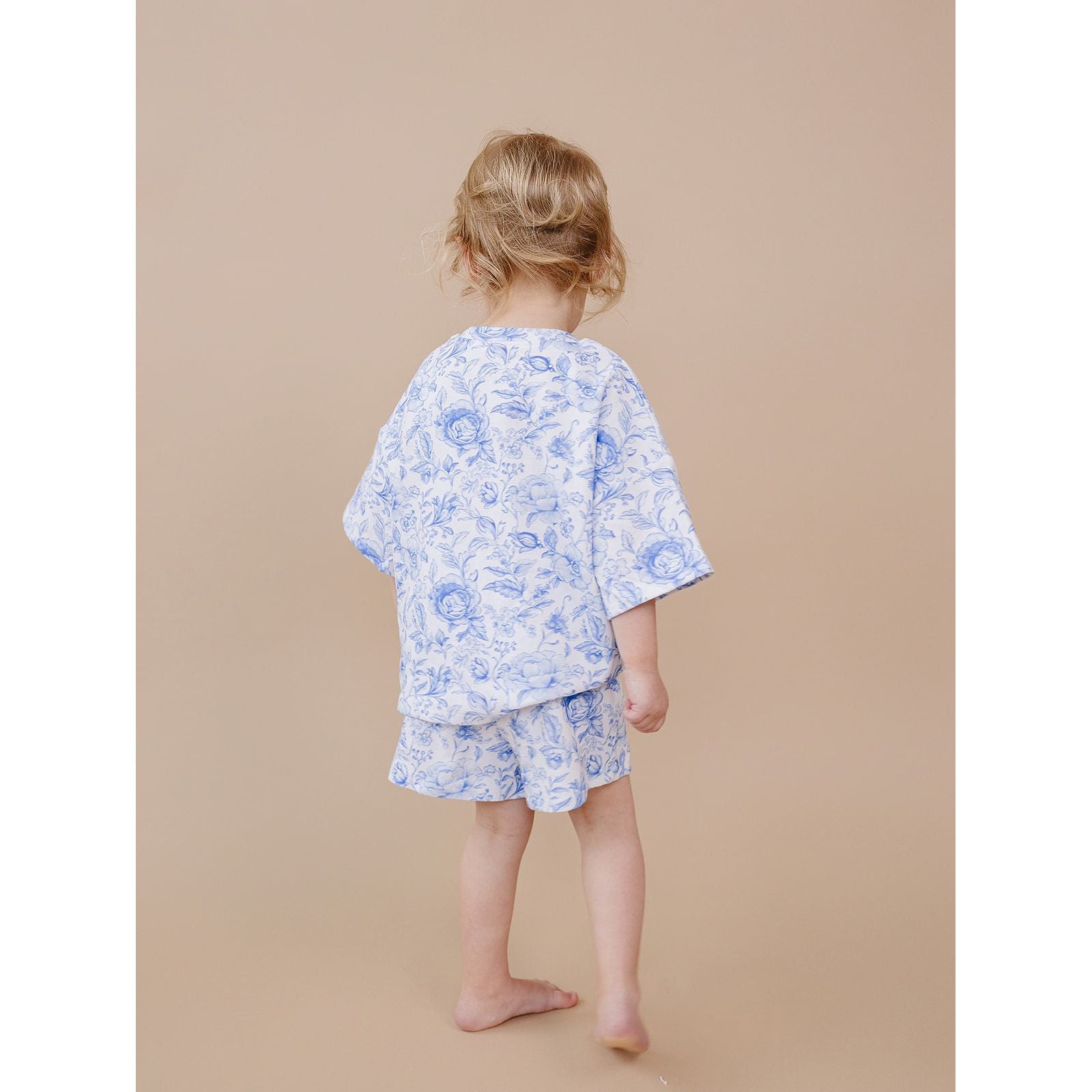 Shorts Set | Blue Flowers