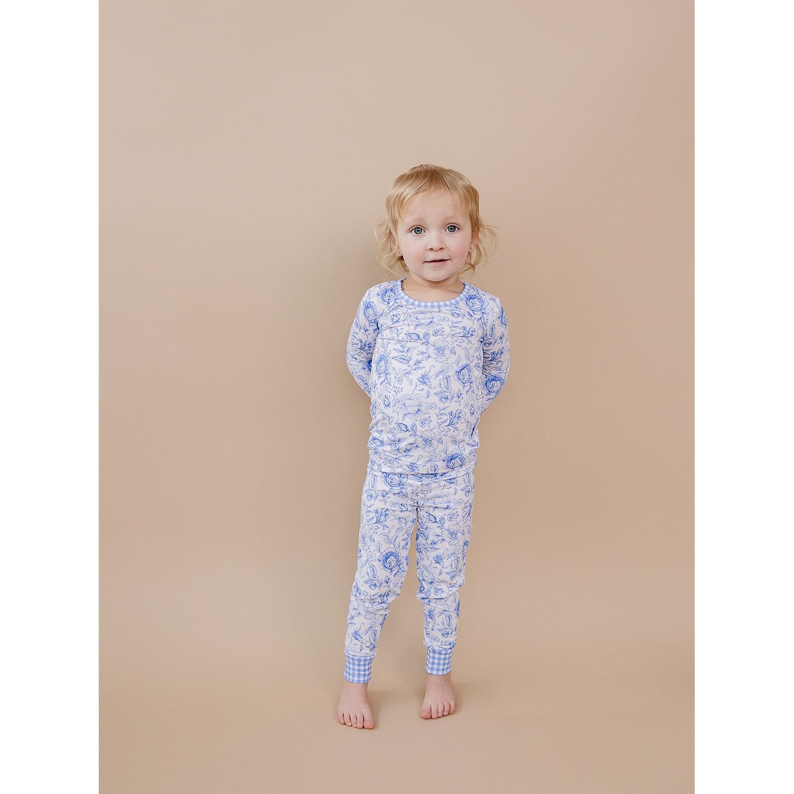 Bamboo Two Piece Set | Blue Flowers