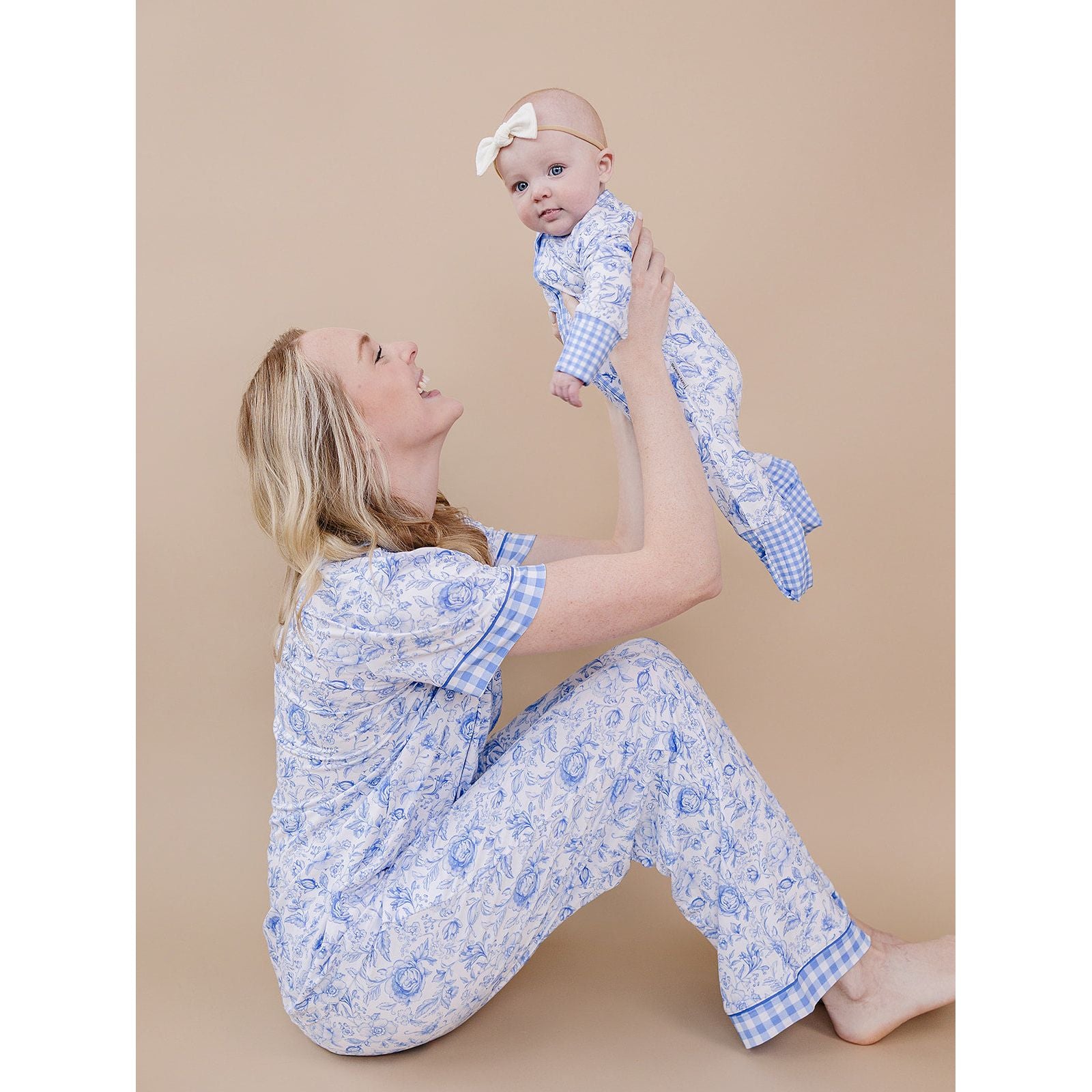 Bamboo Women's Pajamas| Blue Flowers