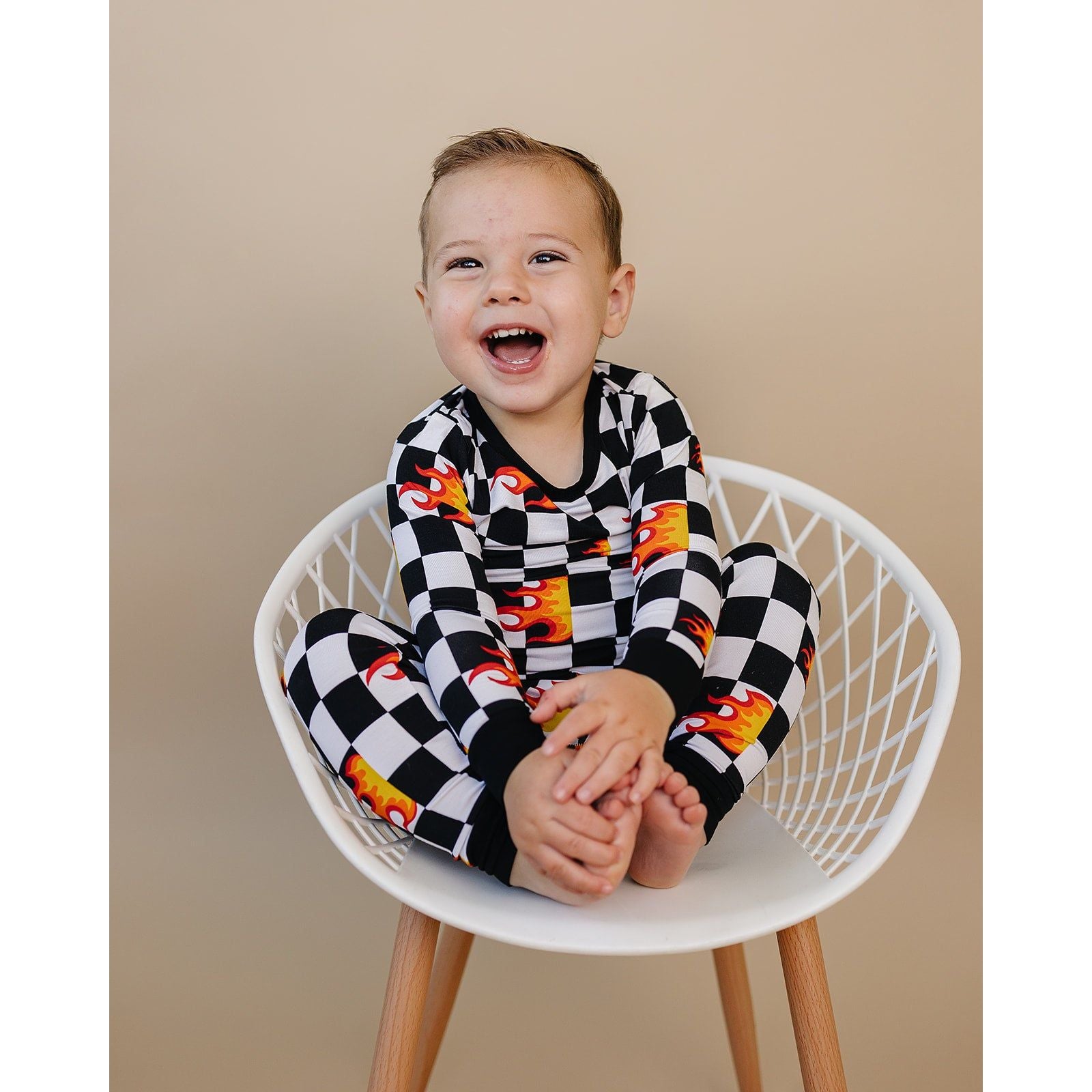 Bamboo Two Piece Set | Checker Blaze