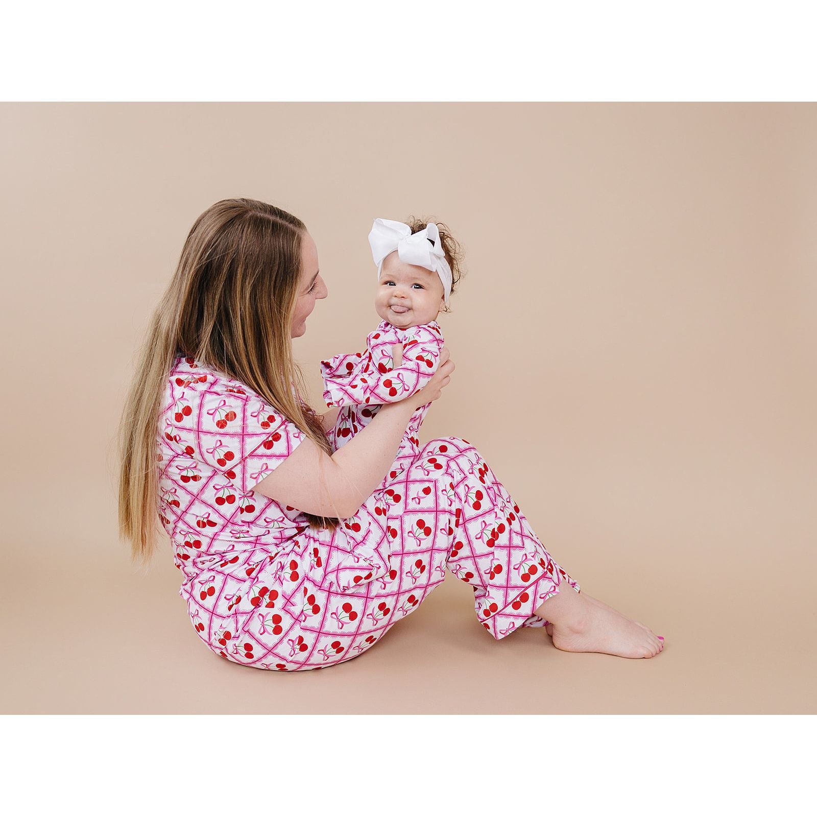 Bamboo Women's Pajamas | Cherry Bow