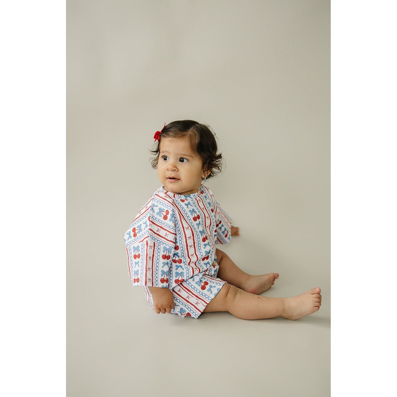 Shorts Set | Cherries & Stripes
