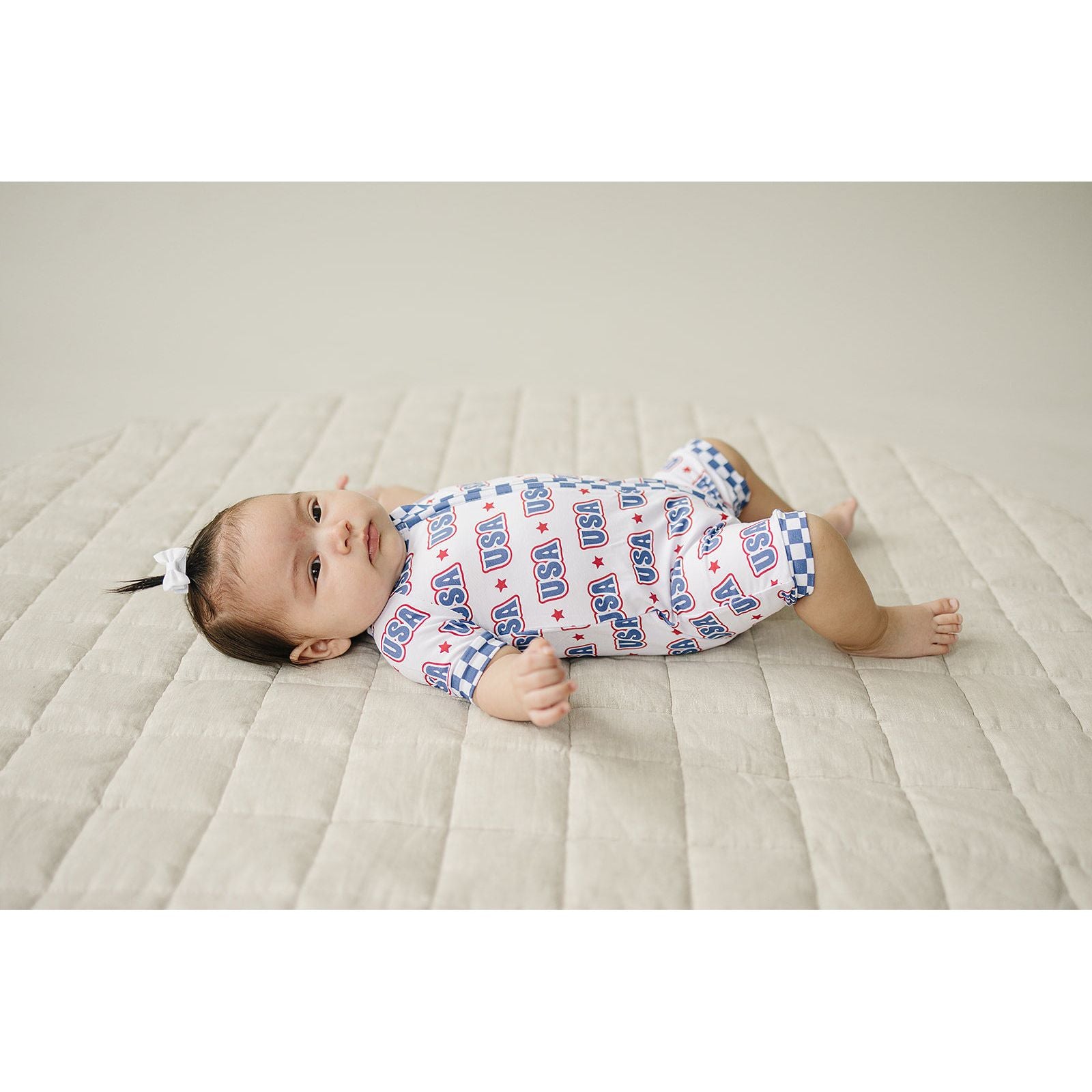 Bamboo Shorty Romper | USA