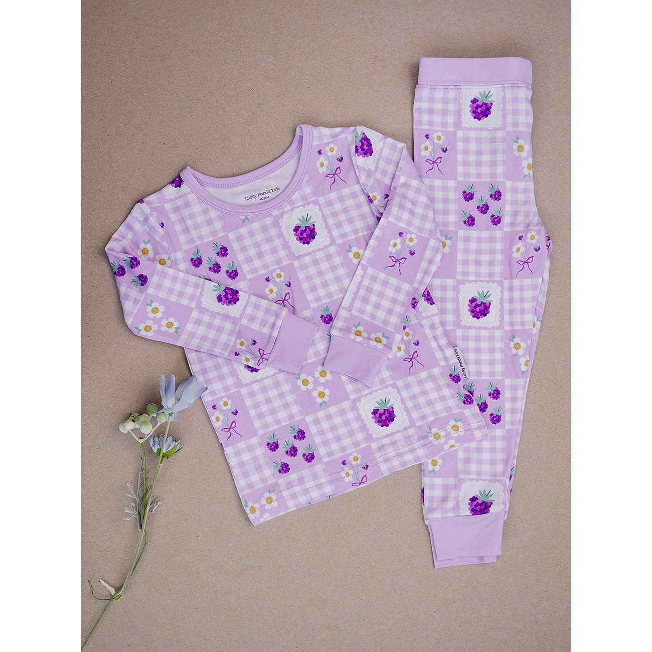 Bamboo Two Piece Set | Raspberry