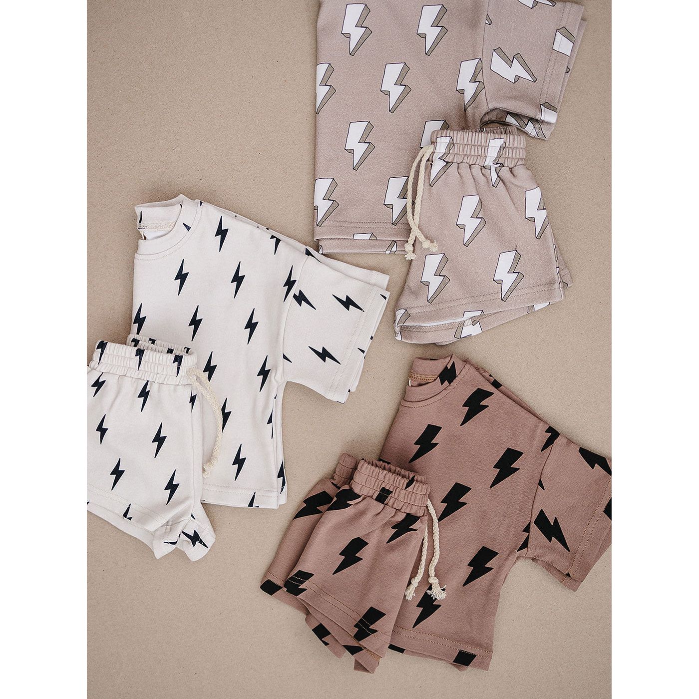 Shorts Set | Mocha Bolts