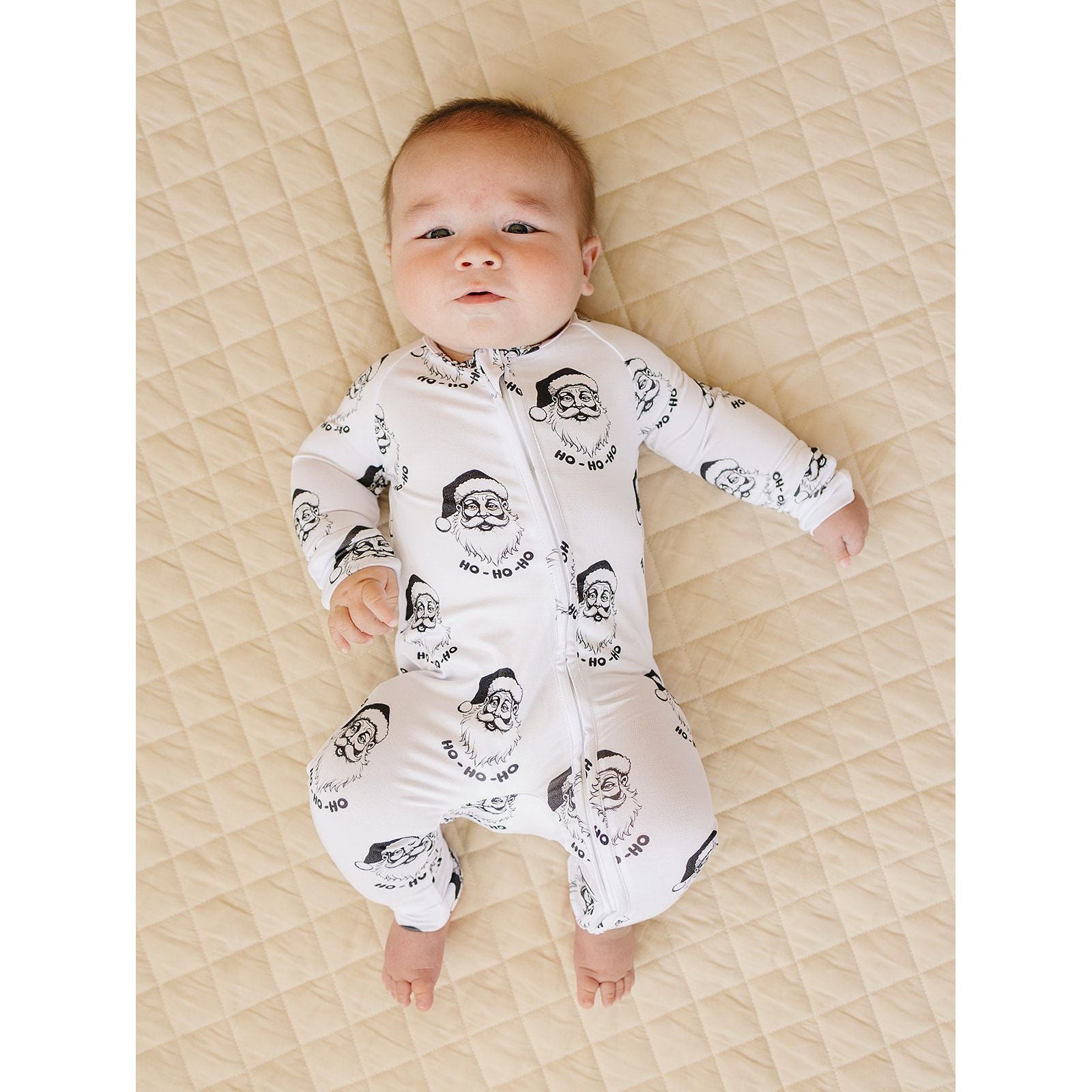 Bamboo Zip Romper | Cool Santa