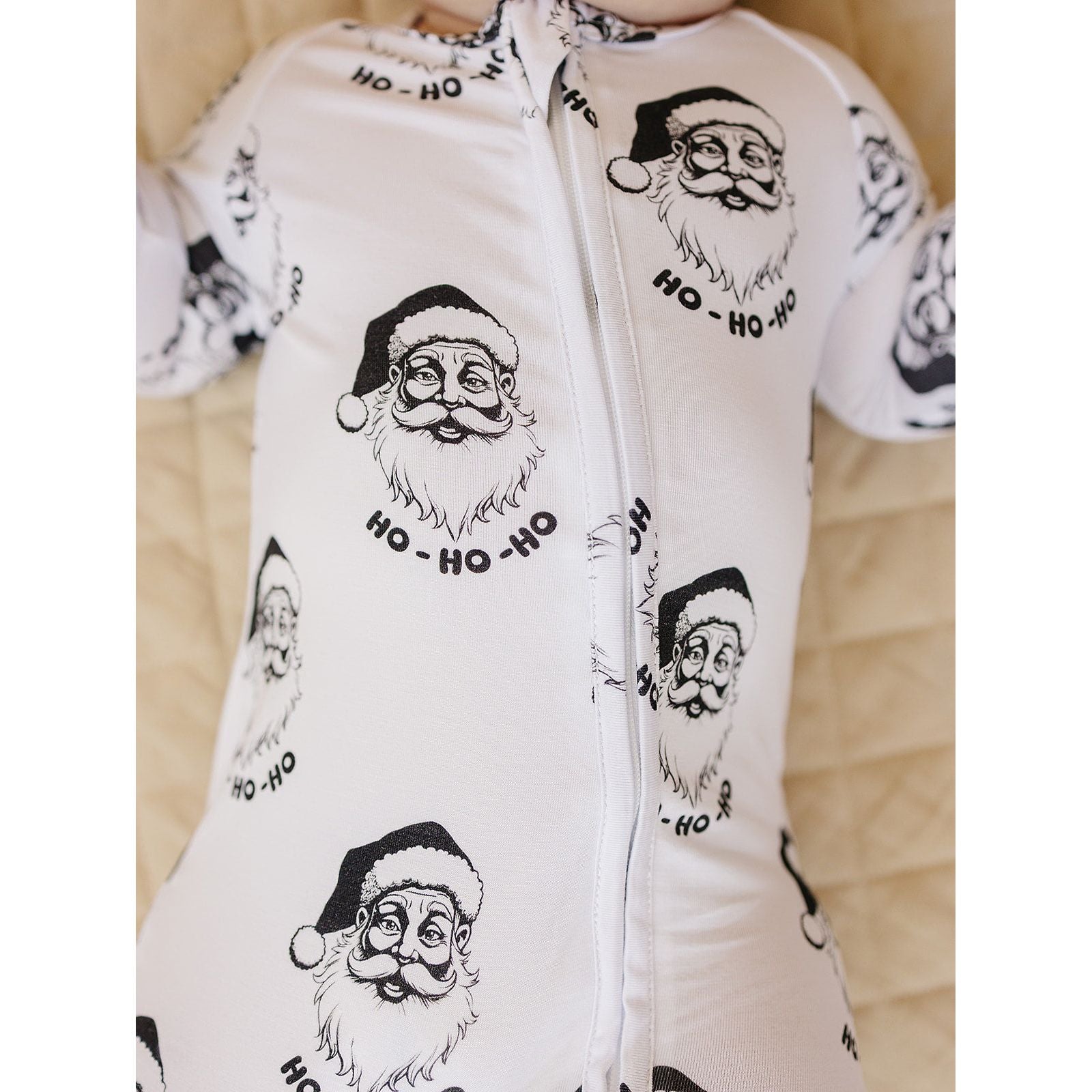 Bamboo Zip Romper | Cool Santa