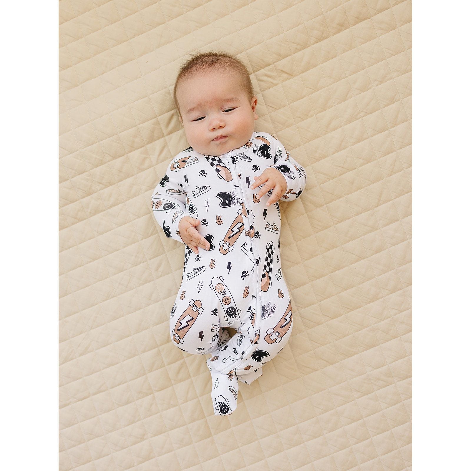Bamboo Zip Romper | Sk8er