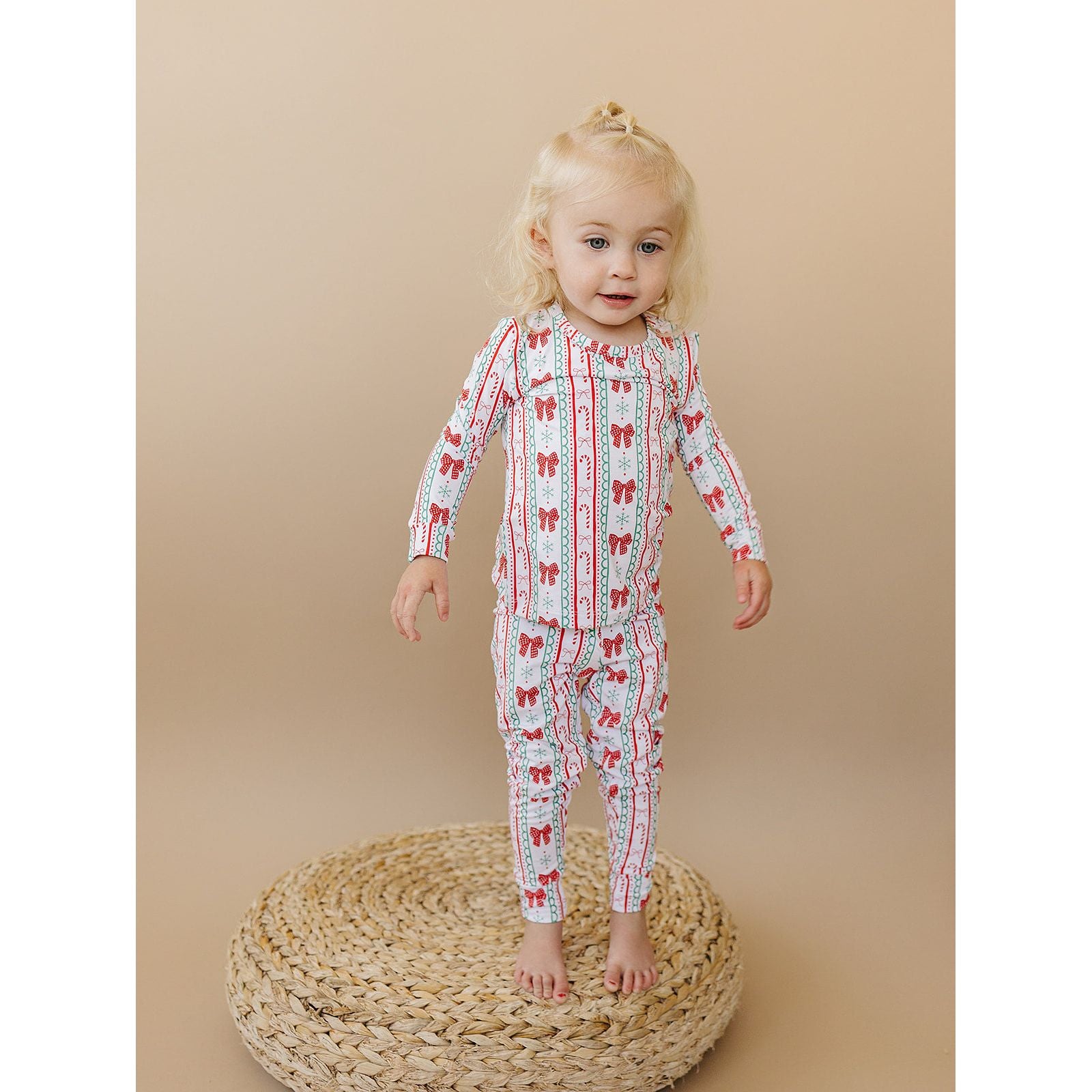 Bamboo Two Piece Set | Retro Candy Cane