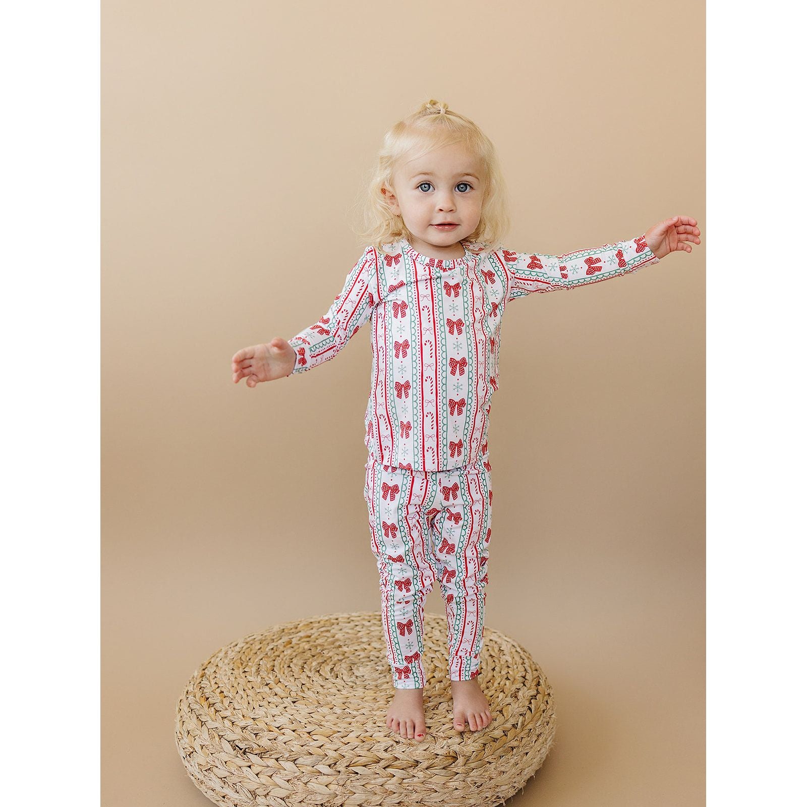 Bamboo Two Piece Set | Retro Candy Cane