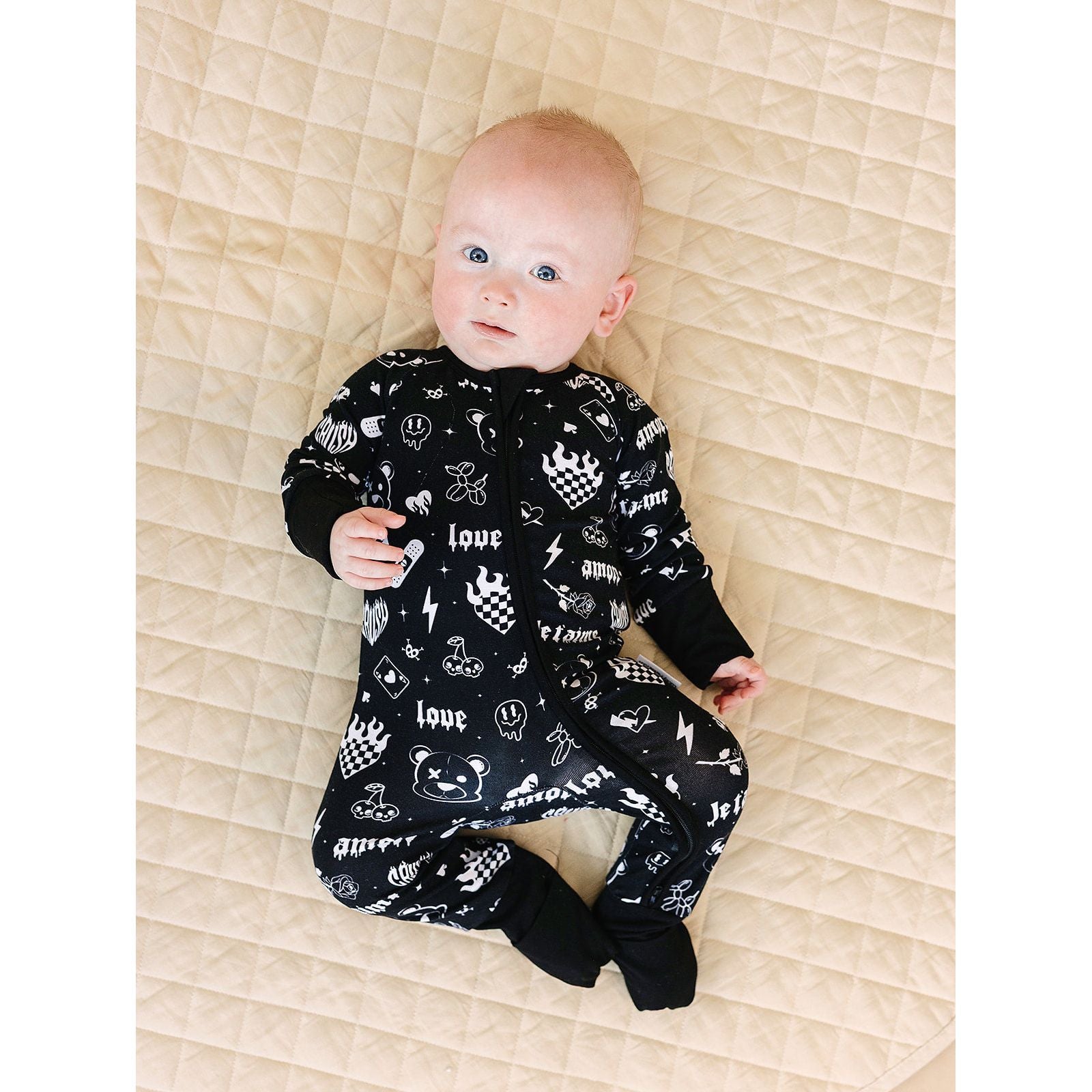 Bamboo Zip Romper | Wild Heart