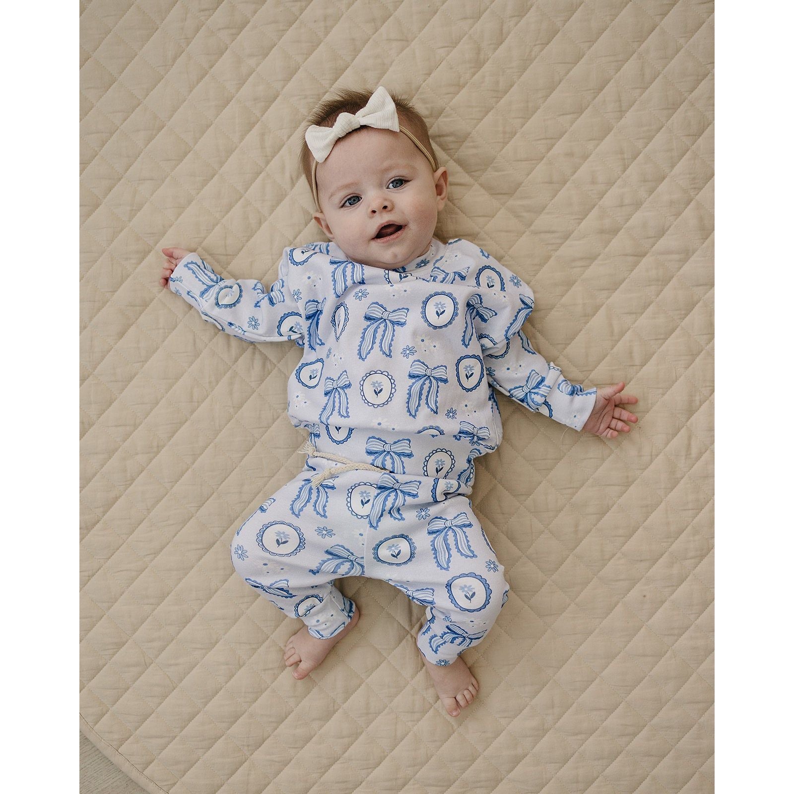Jogger Set | Blue Bow