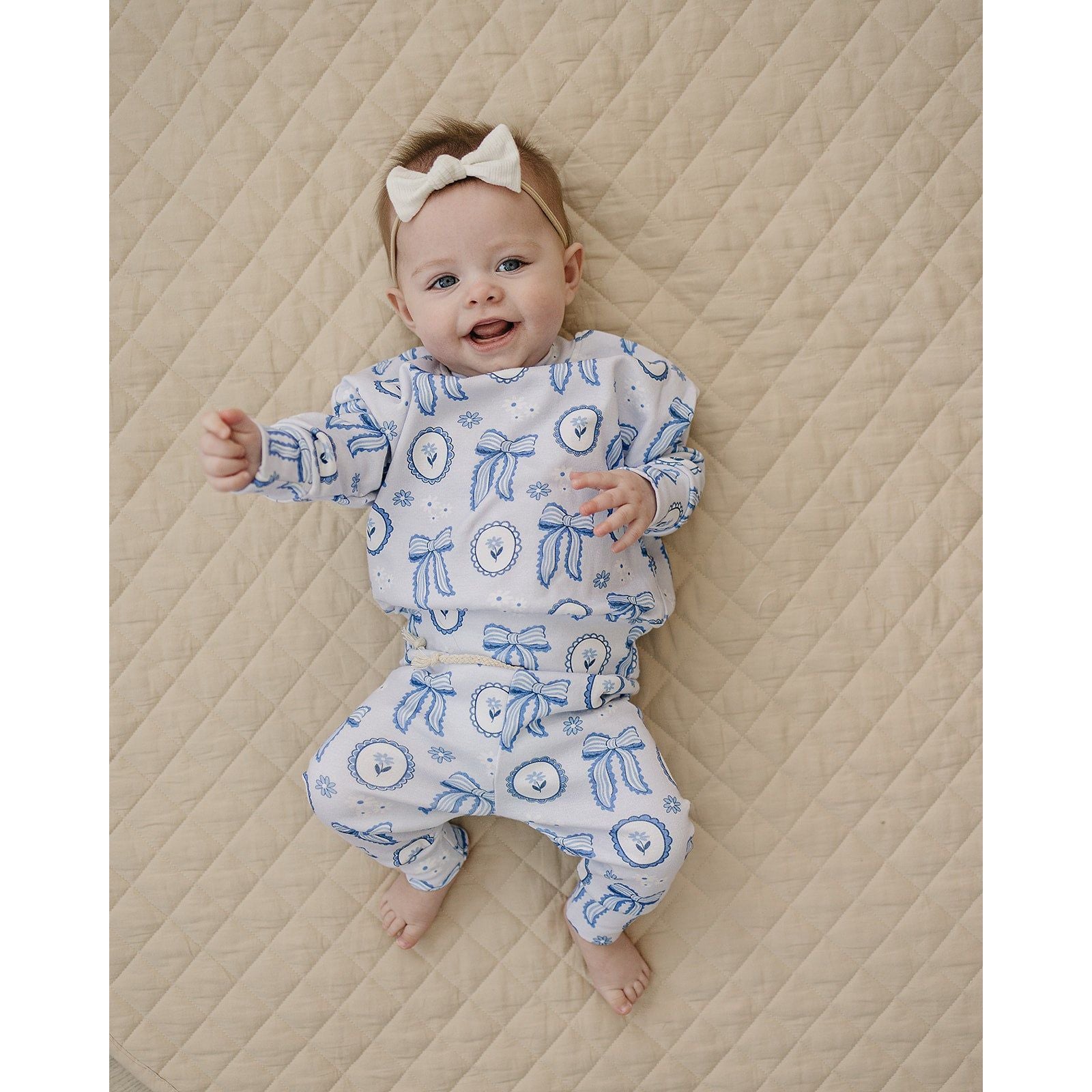 Jogger Set | Blue Bow