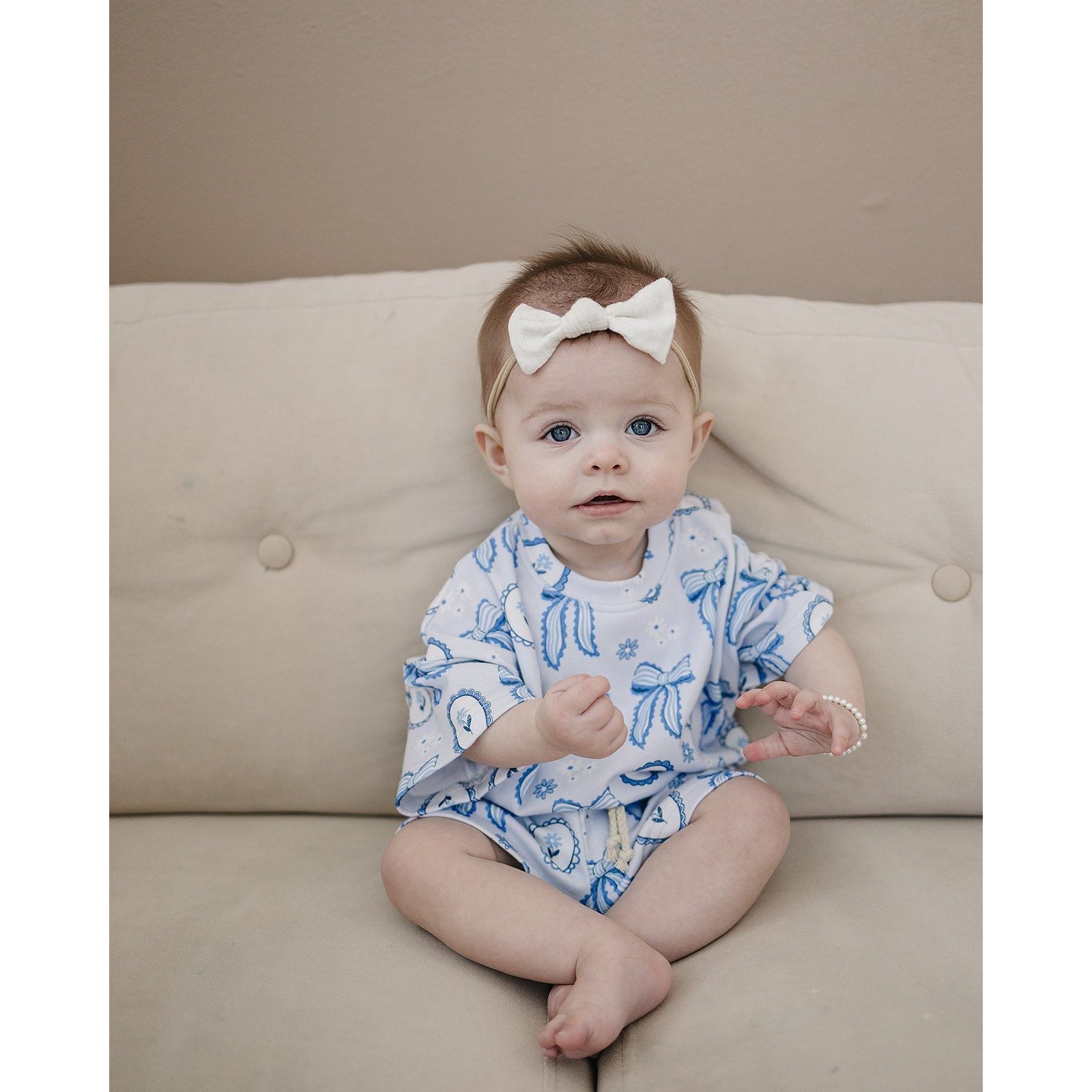 Shorts Set | Blue Bow