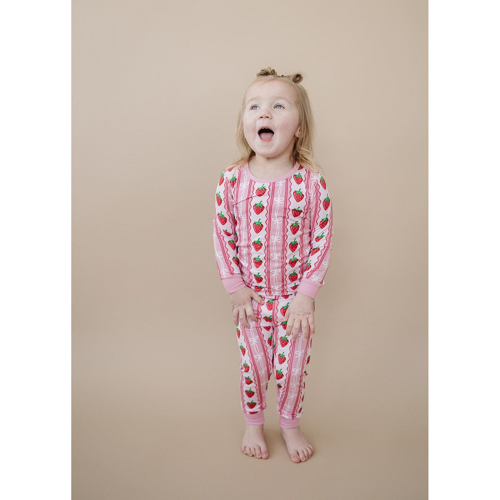 Bamboo Two Piece Set | Strawberry
