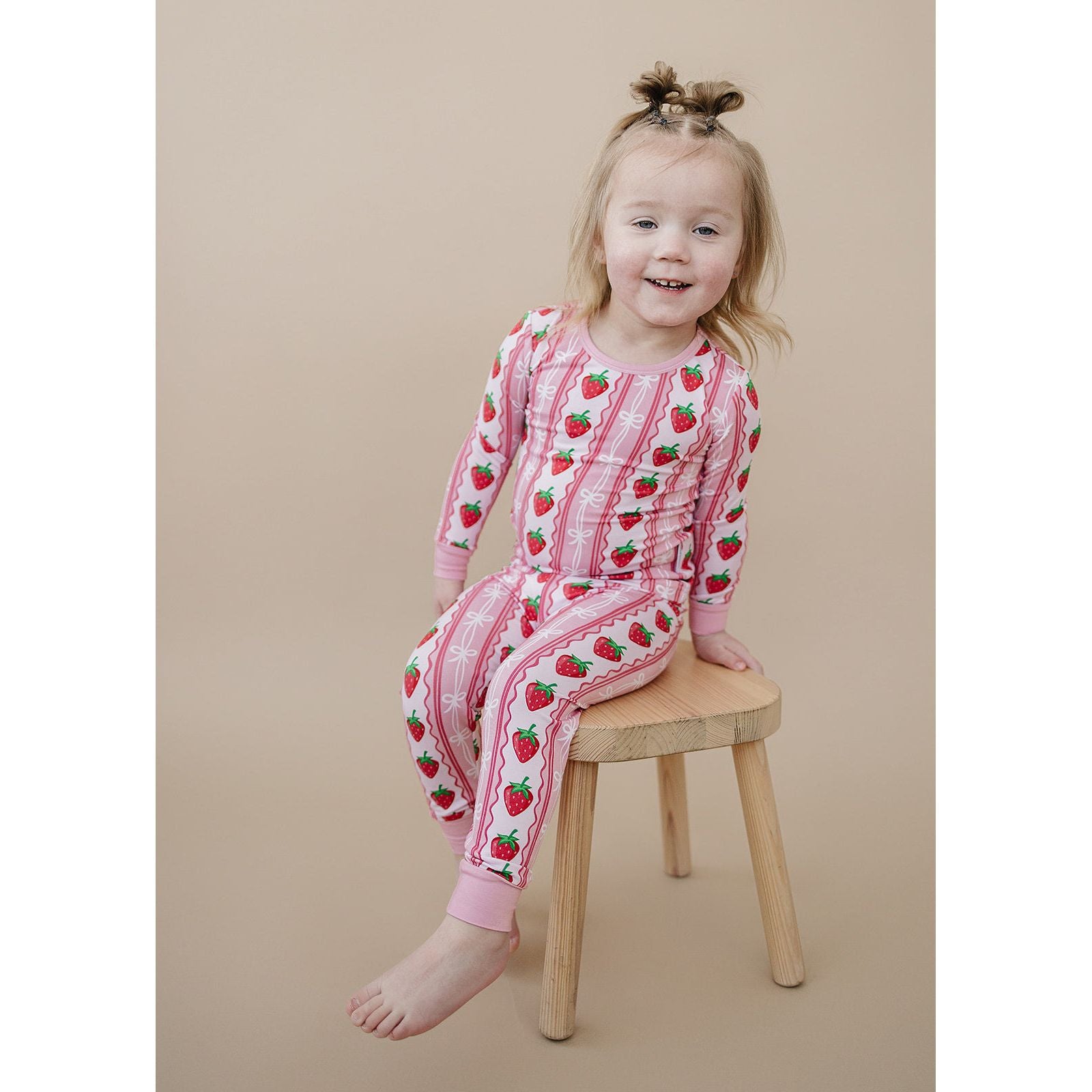 Bamboo Two Piece Set | Strawberry