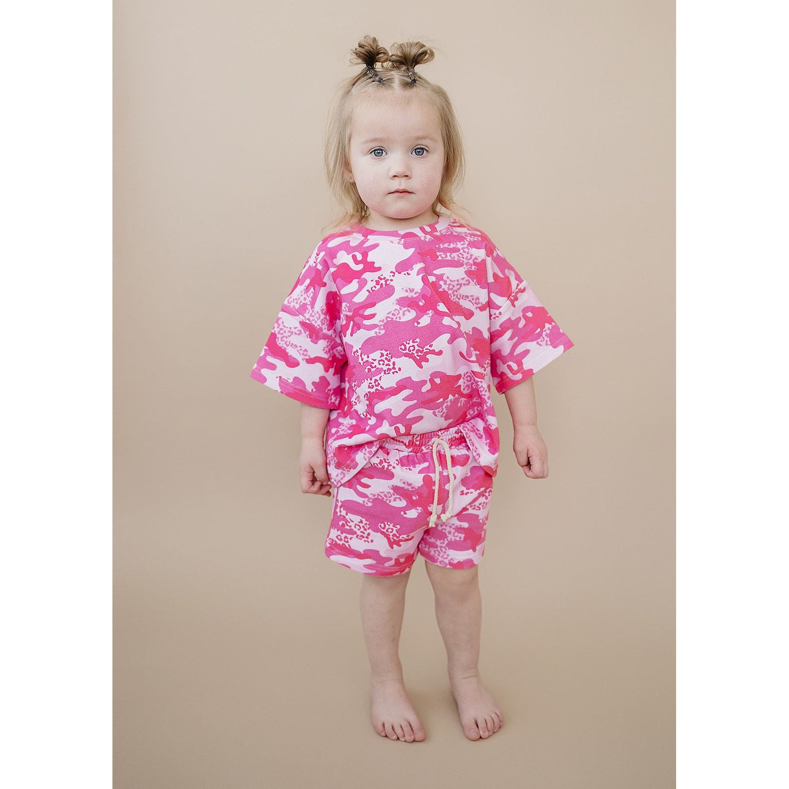 Shorts Set | Camo Leopard