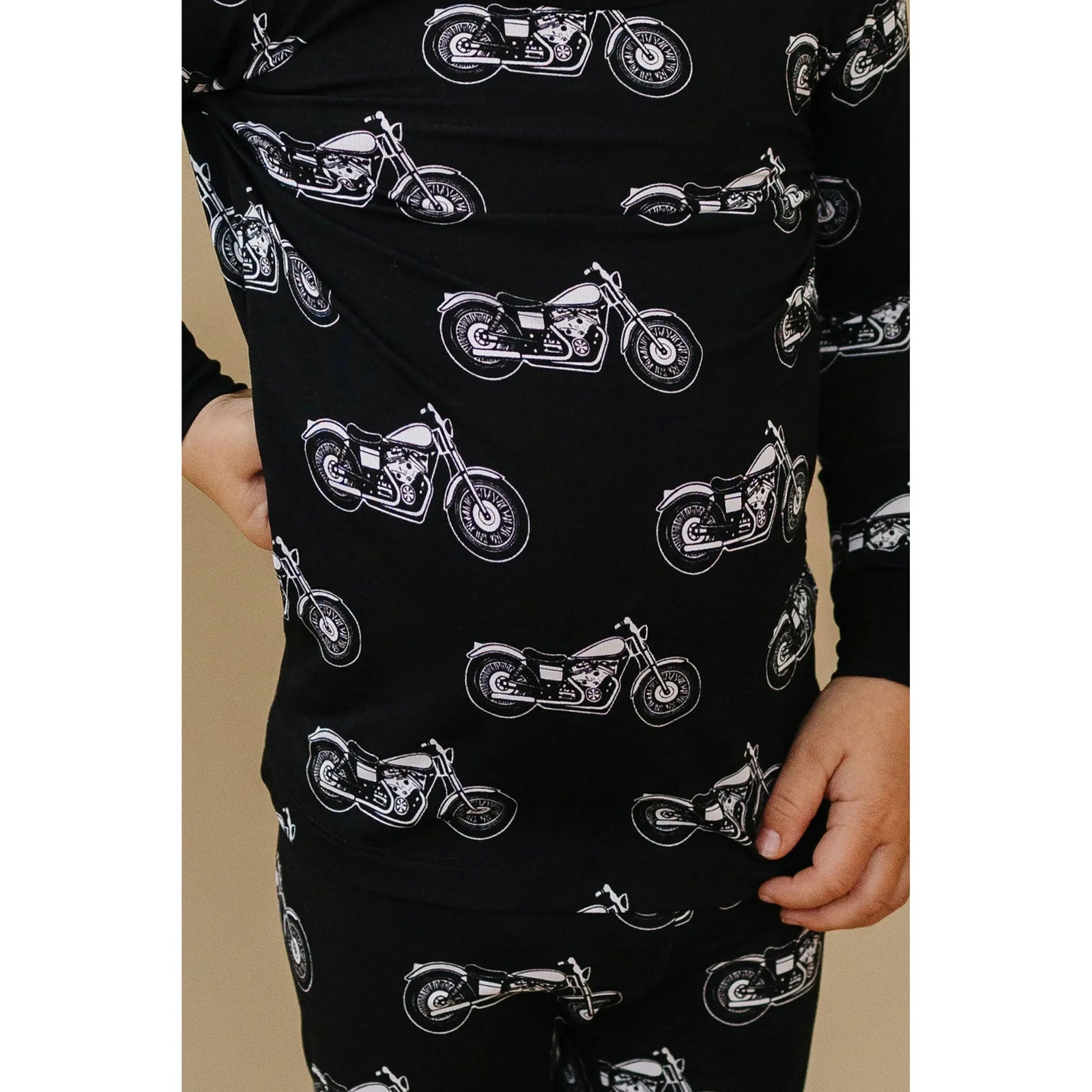 Bamboo Two Piece Set | Born to Ride Black