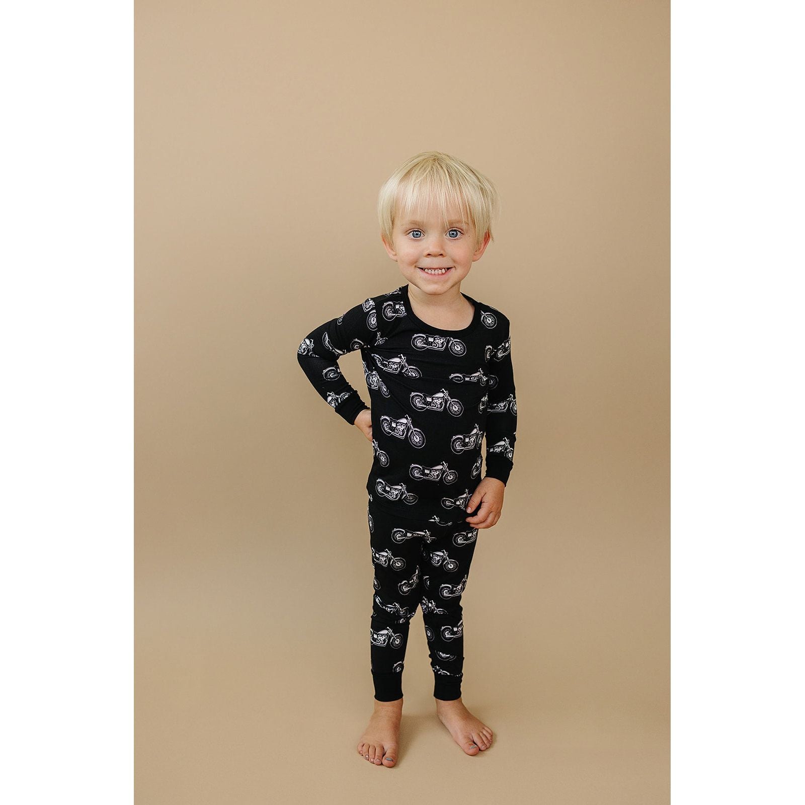 Bamboo Two Piece Set | Born to Ride Black