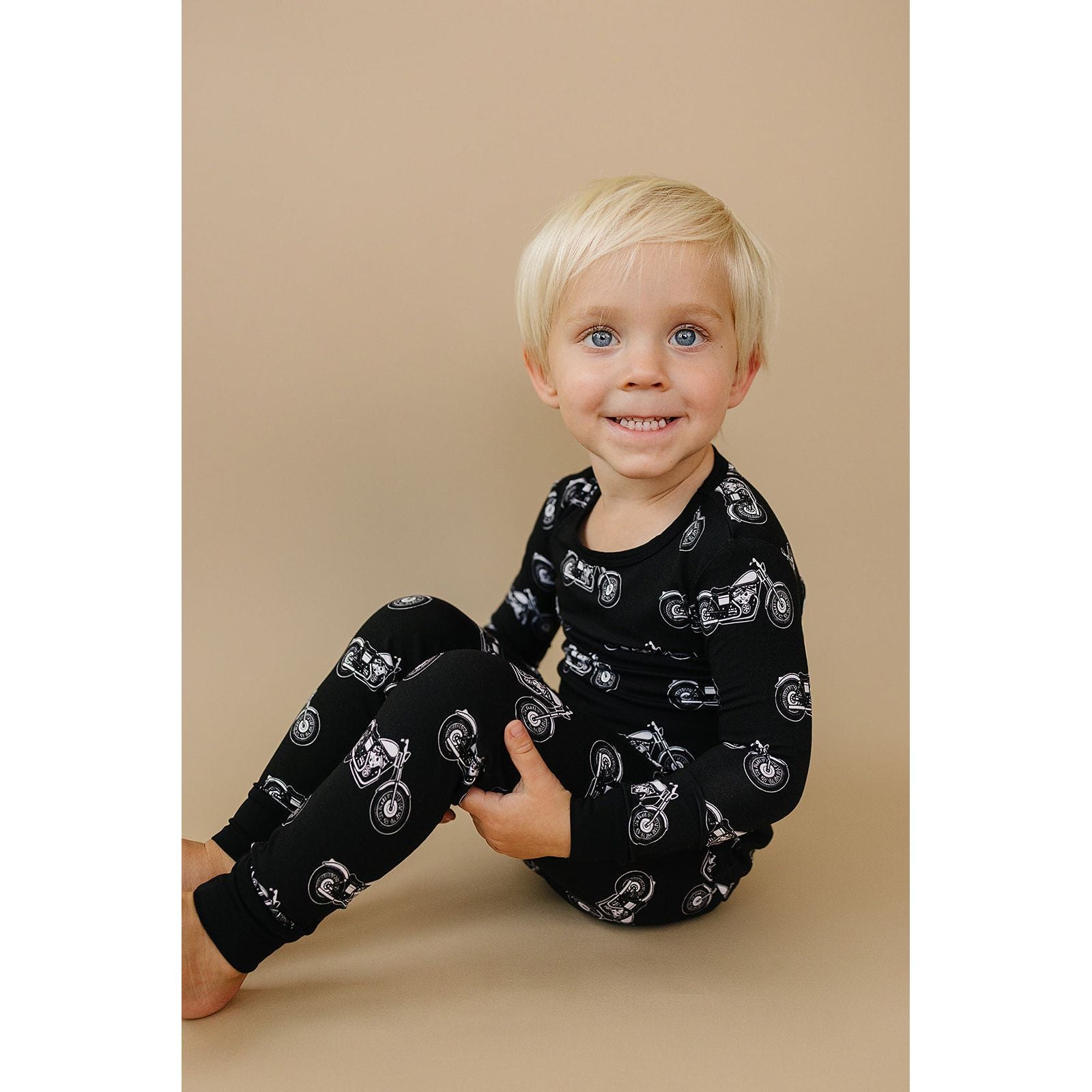 Bamboo Two Piece Set | Born to Ride Black