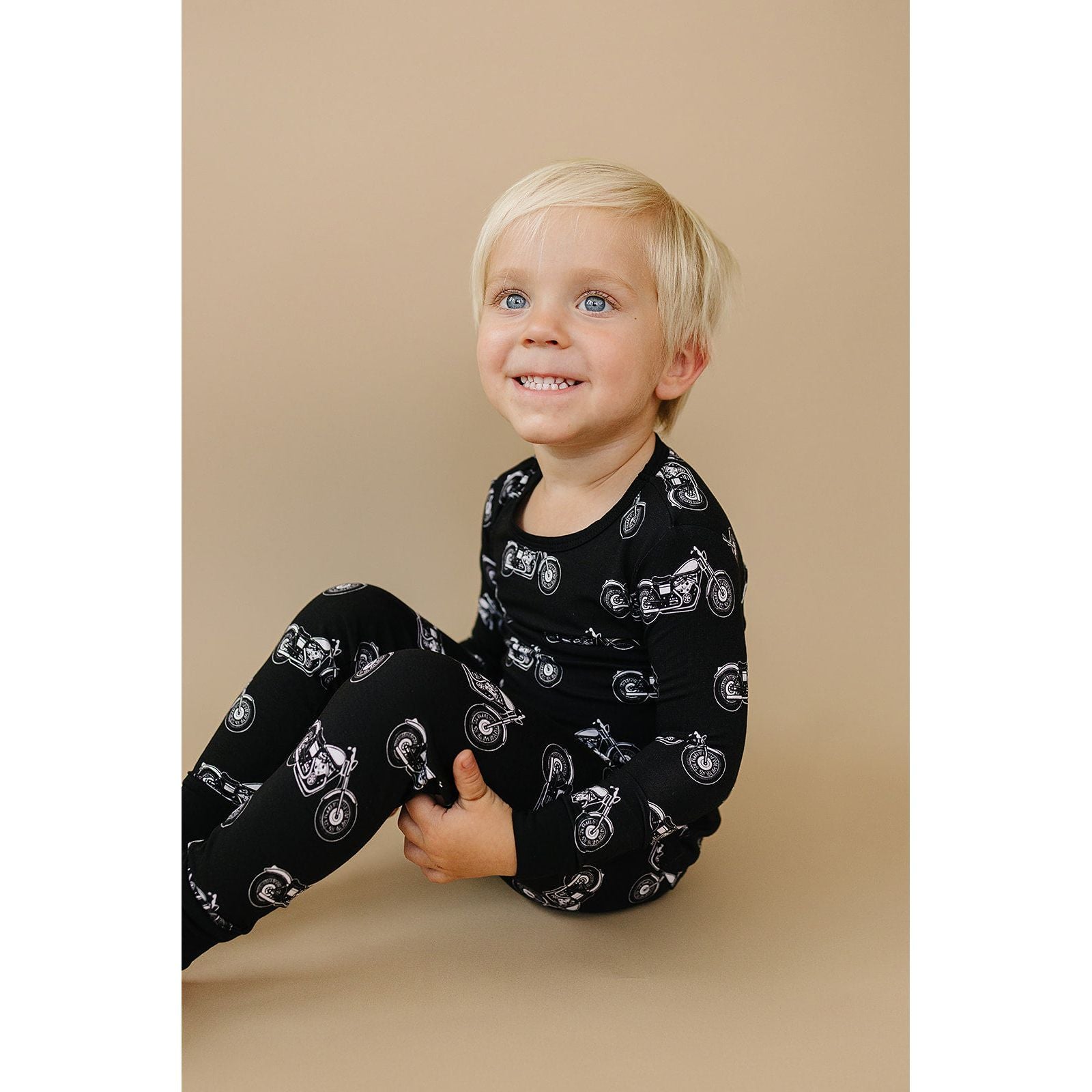 Bamboo Two Piece Set | Born to Ride Black