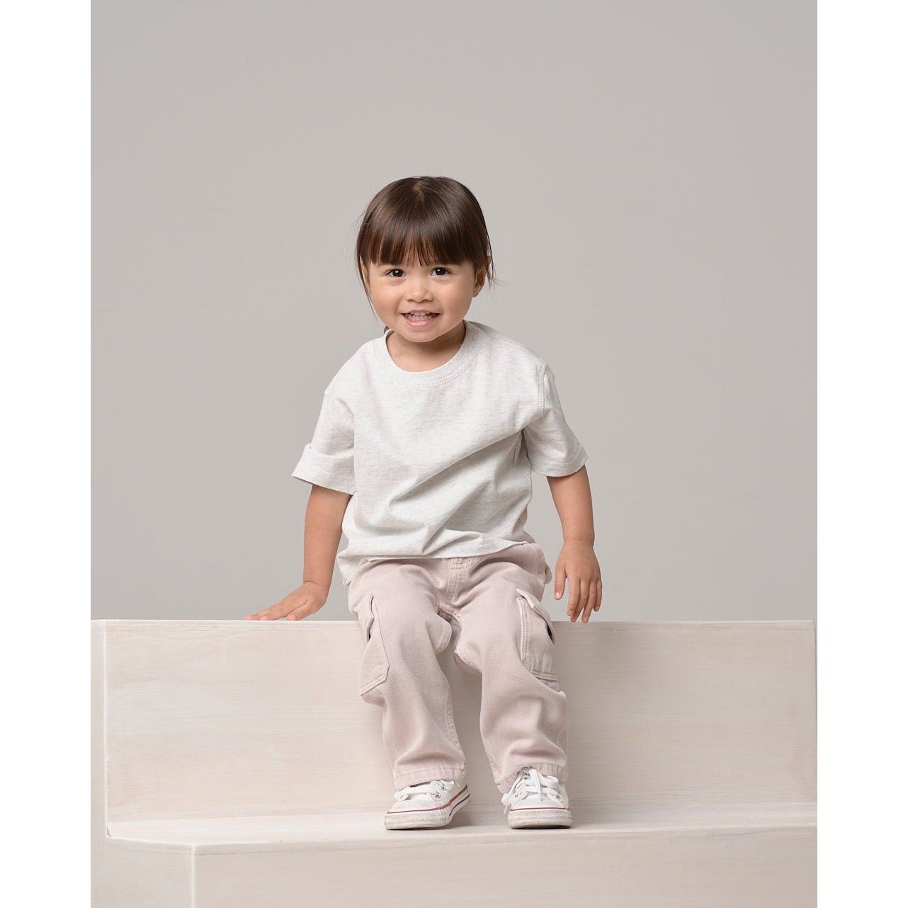 Athletic Boxy Tee - Light Heather Grey