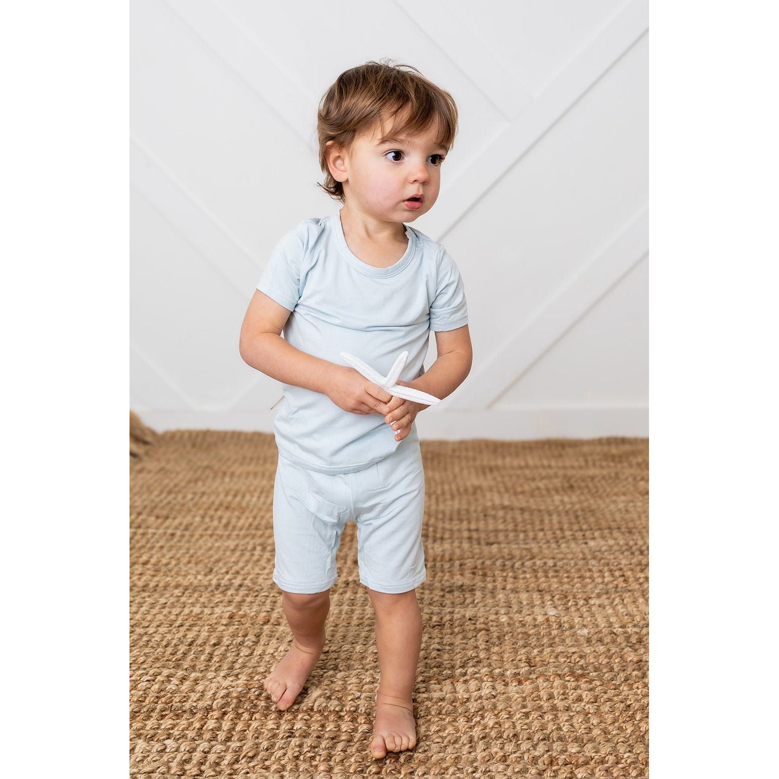 Baby Blue Shorts PJ set