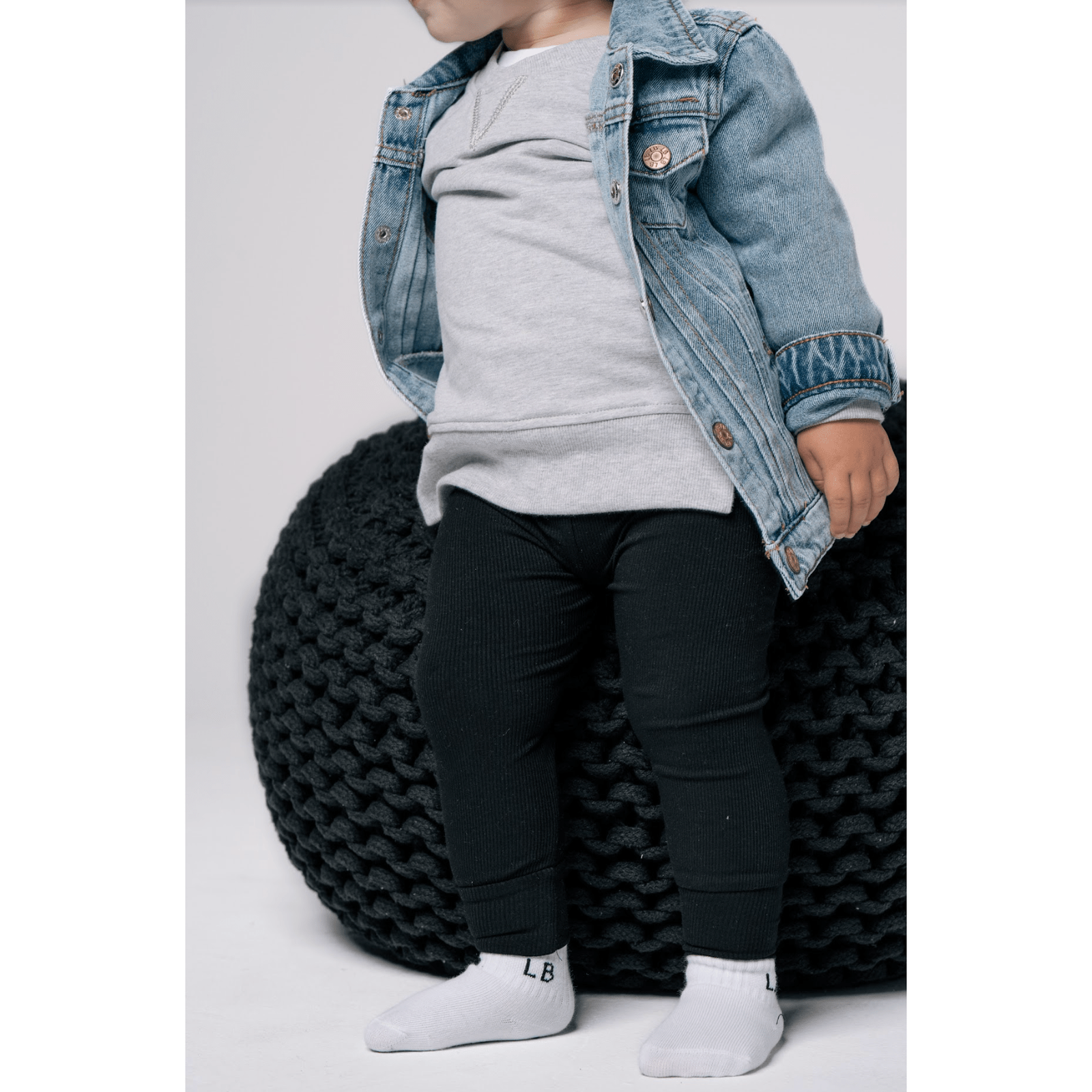 Ribbed Legging - Black