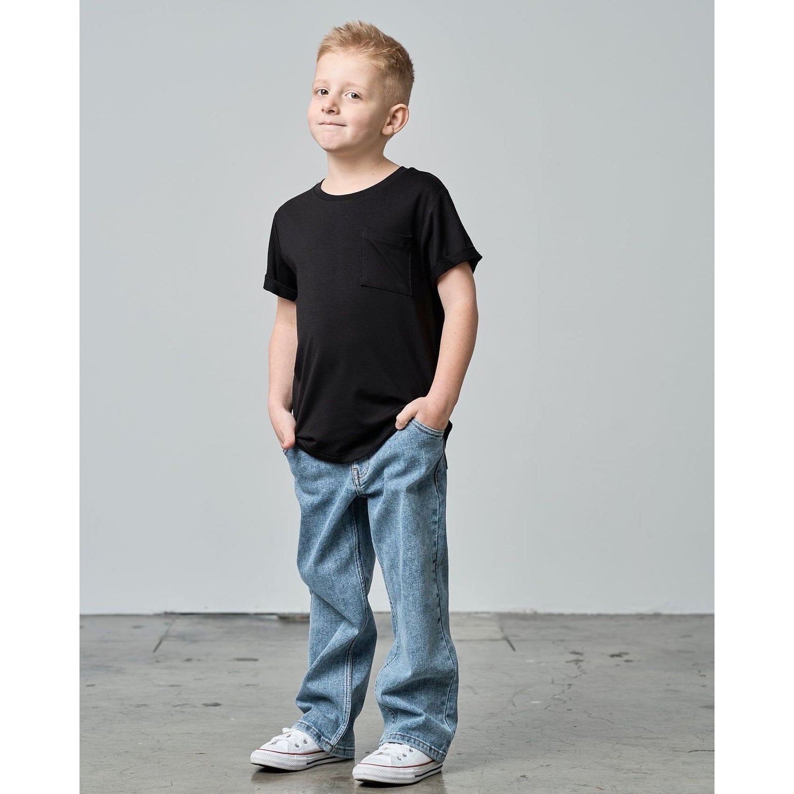 Bamboo Pocket Tee - Black