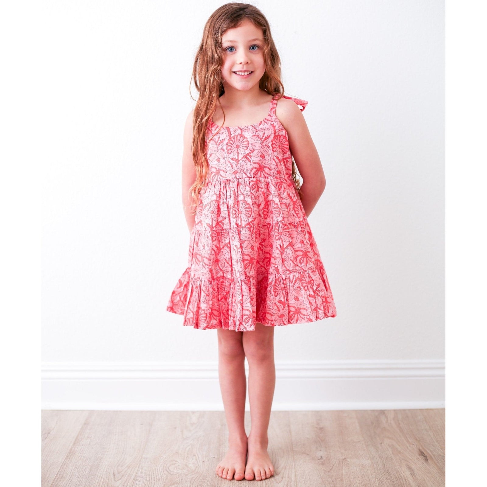 Bella Pink Floral Dress