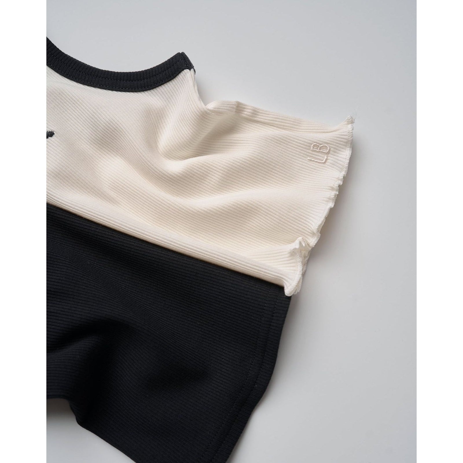 Bow Ribbed Tank - Vanilla