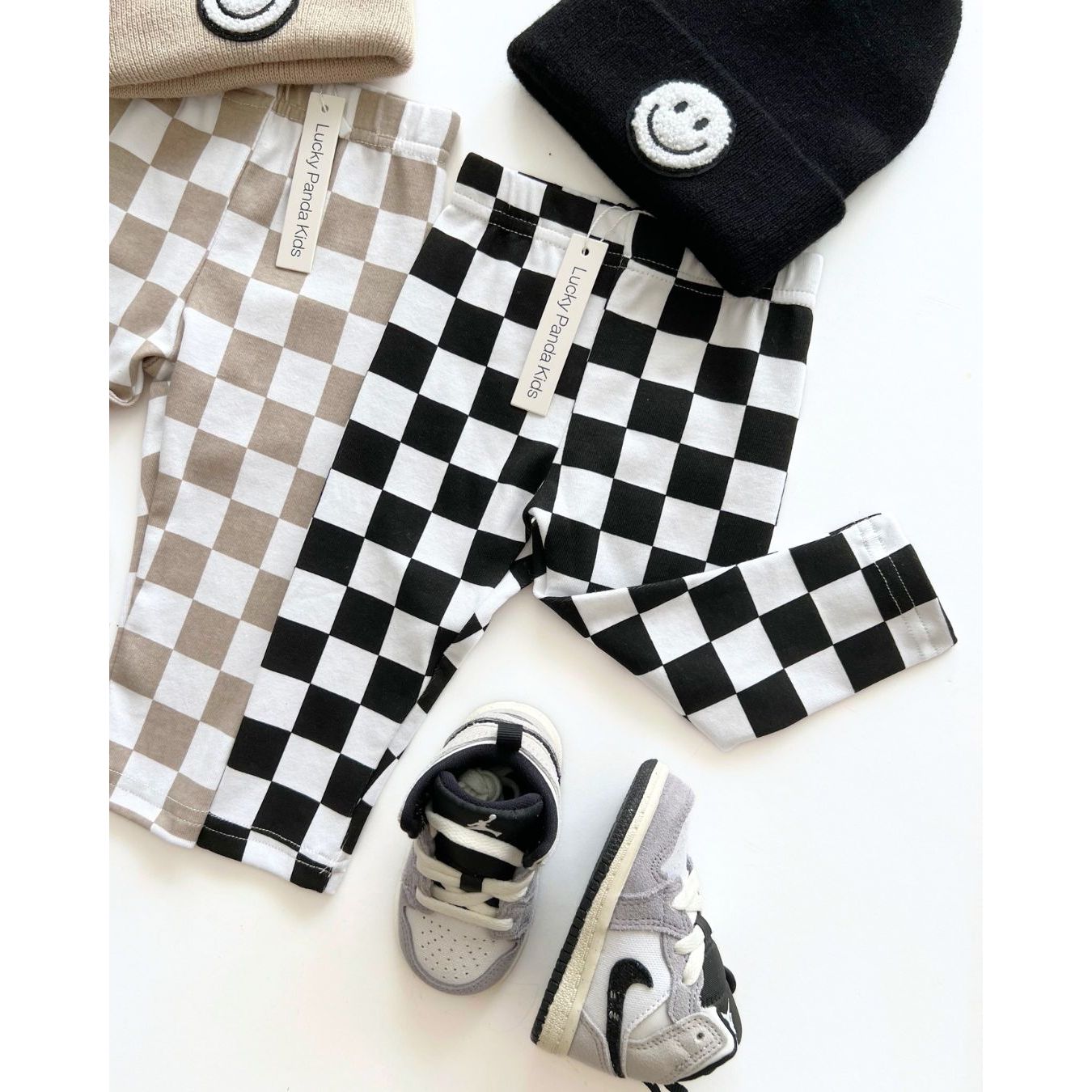 Checkered Leggings | Black