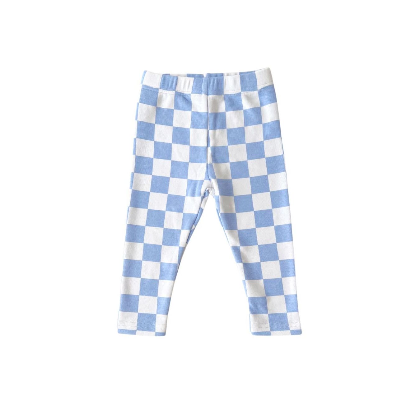 Checkered Leggings | Blue