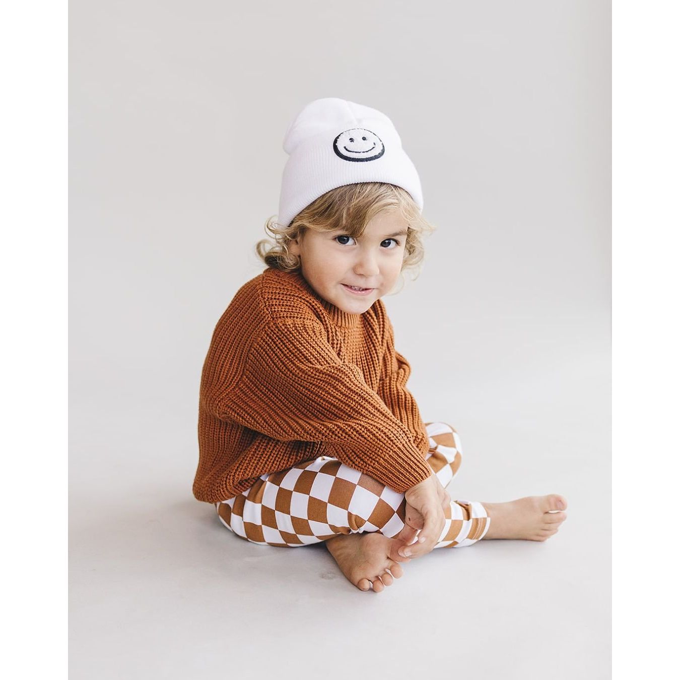 Checkered Leggings | Copper