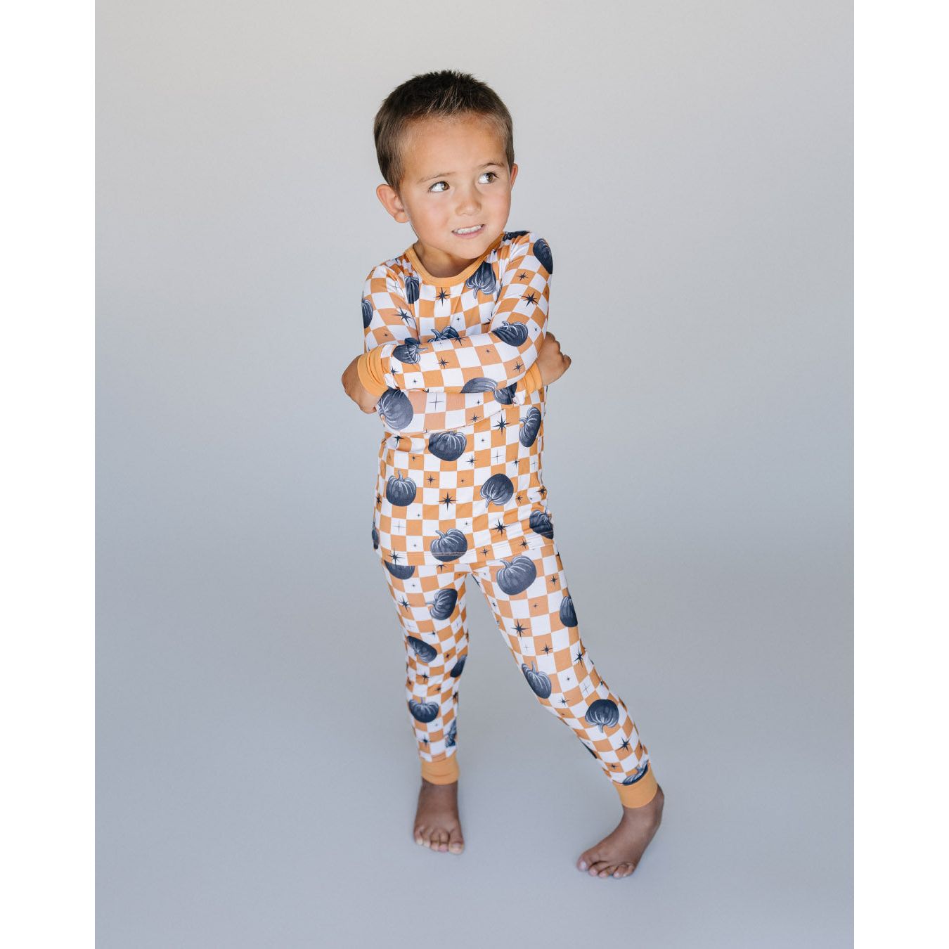 Bamboo Two Piece Set | Checkered Pumpkin