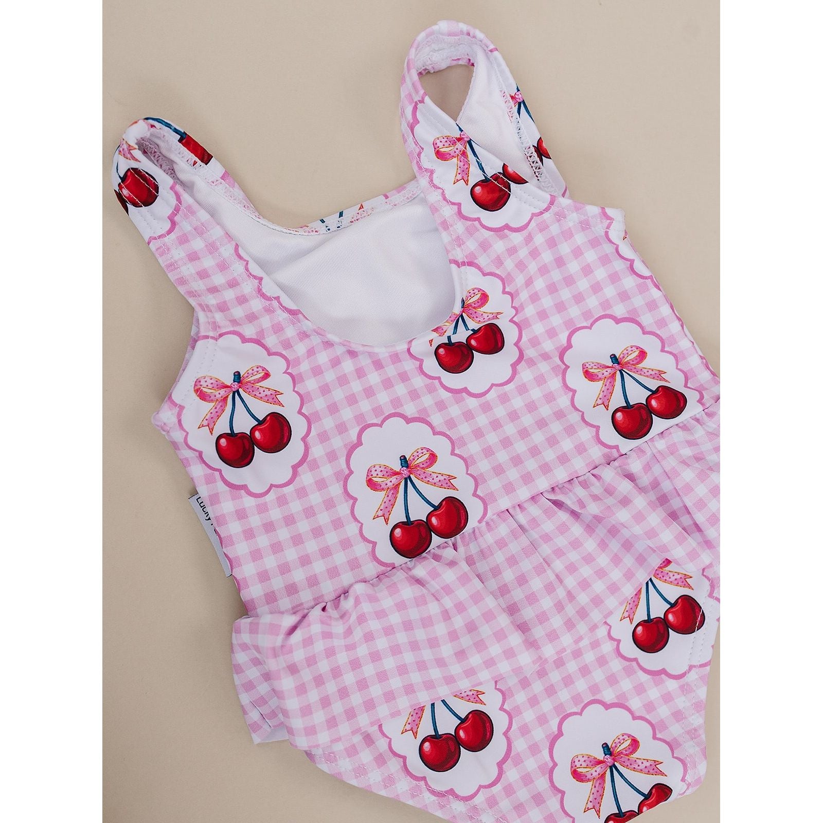 One Piece Swimsuit | Gingham Cherry