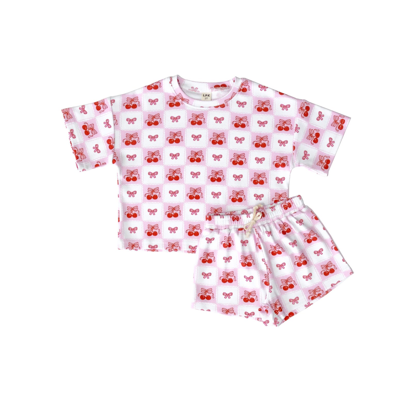 Shorts Set | Checkered Cherry