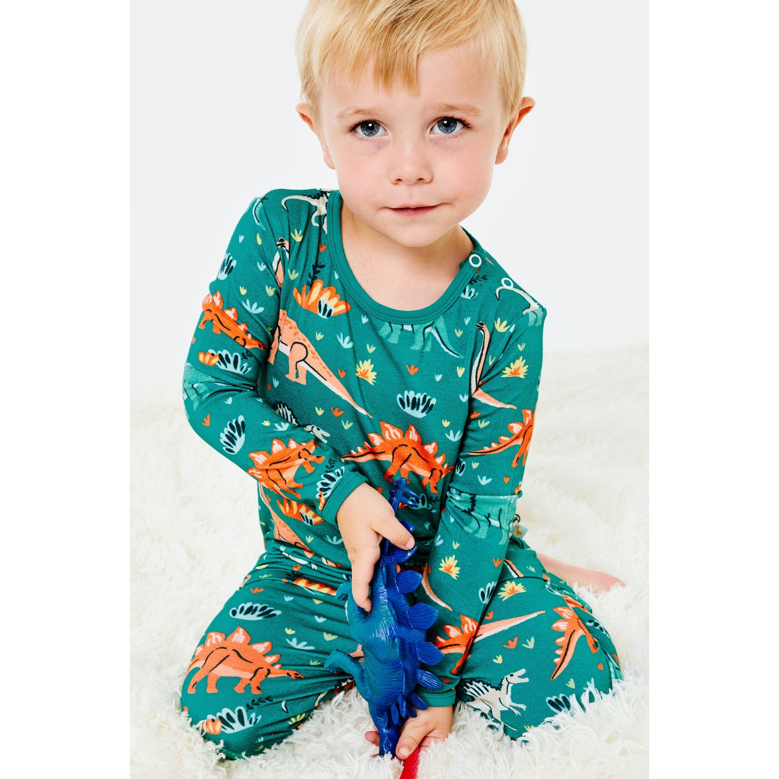 Long Sleeve Pajama Set - Dinosaur Jungle