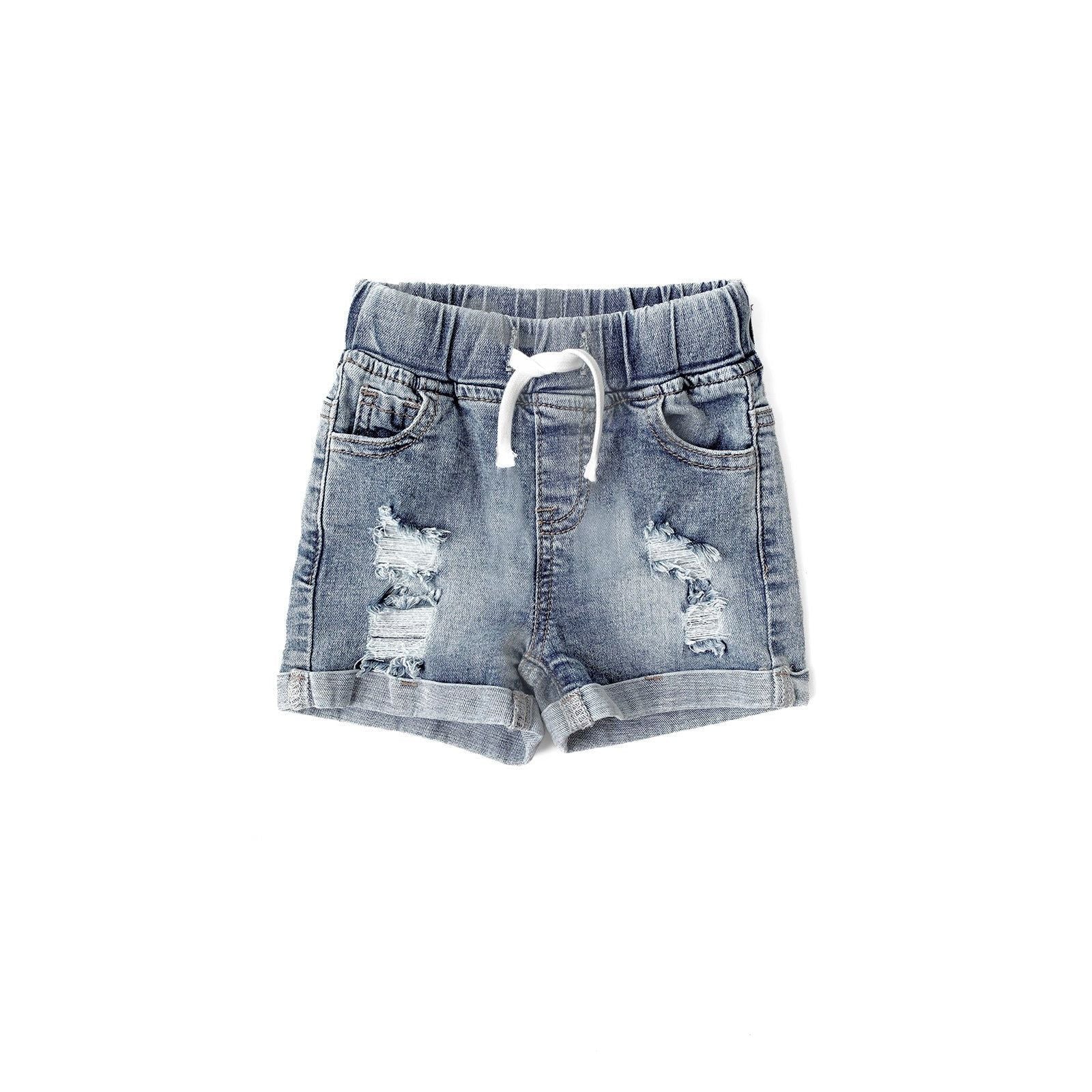 Distressed Denim Short
