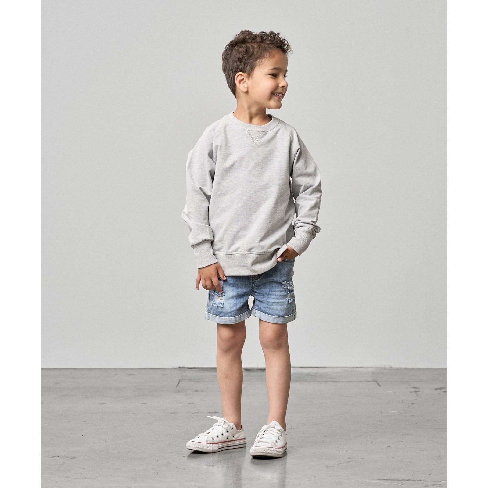 Distressed Denim Short