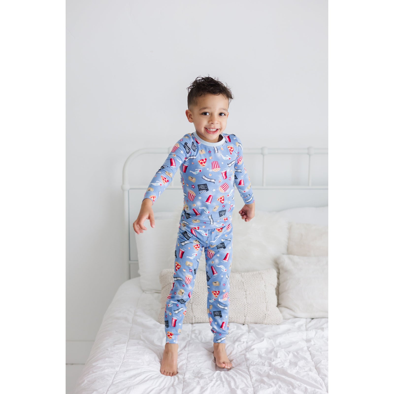 movie night long sleeve pajama set