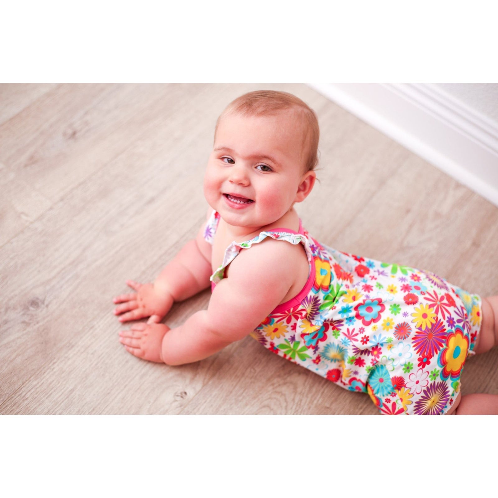 Groovy Bloom Bubble Romper