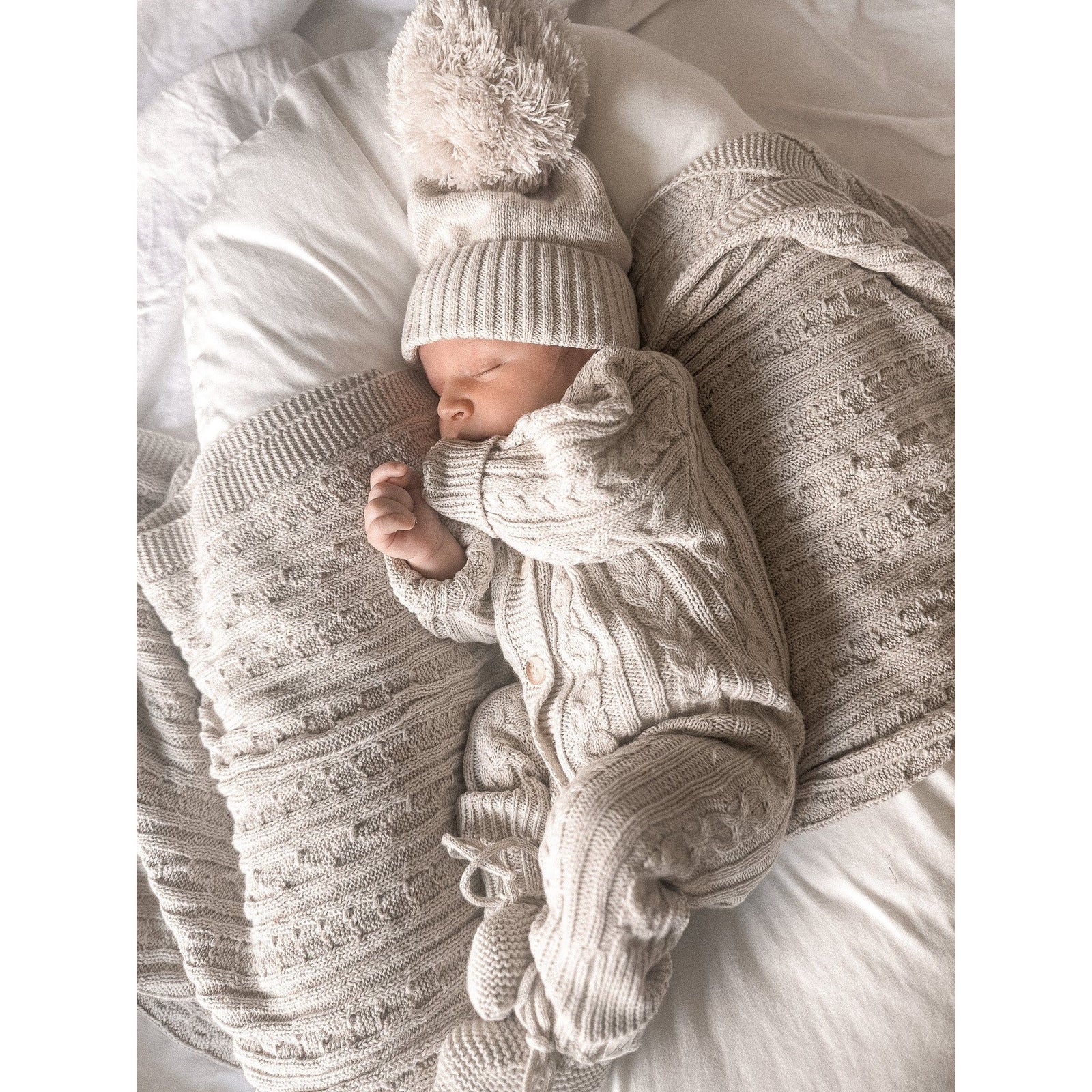 Luna + Luca Organic Booties - Natural