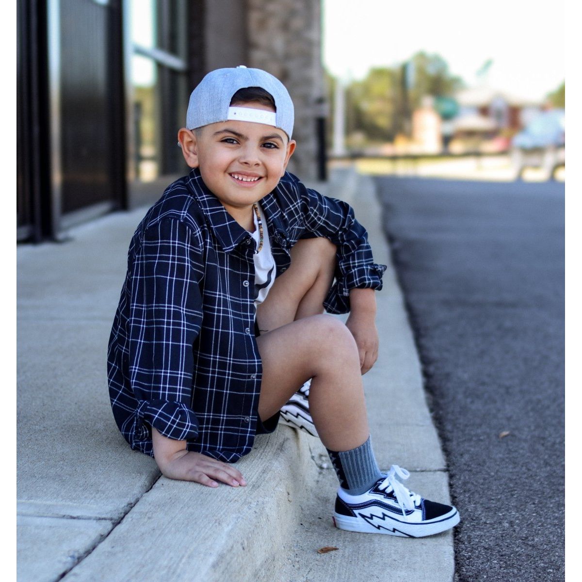 KIDS FLIP SIDE FLANNEL
