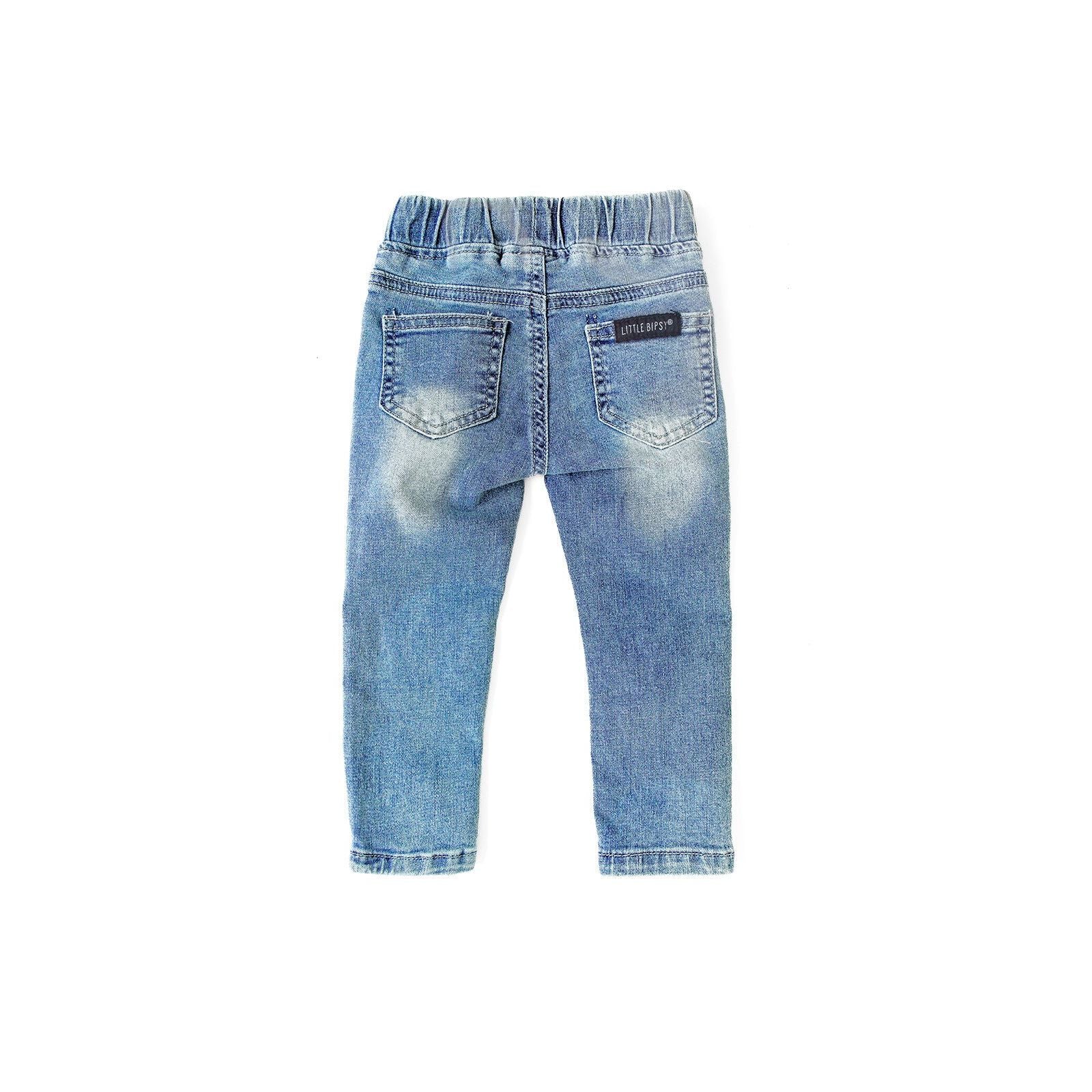 Light Wash Distressed Denim