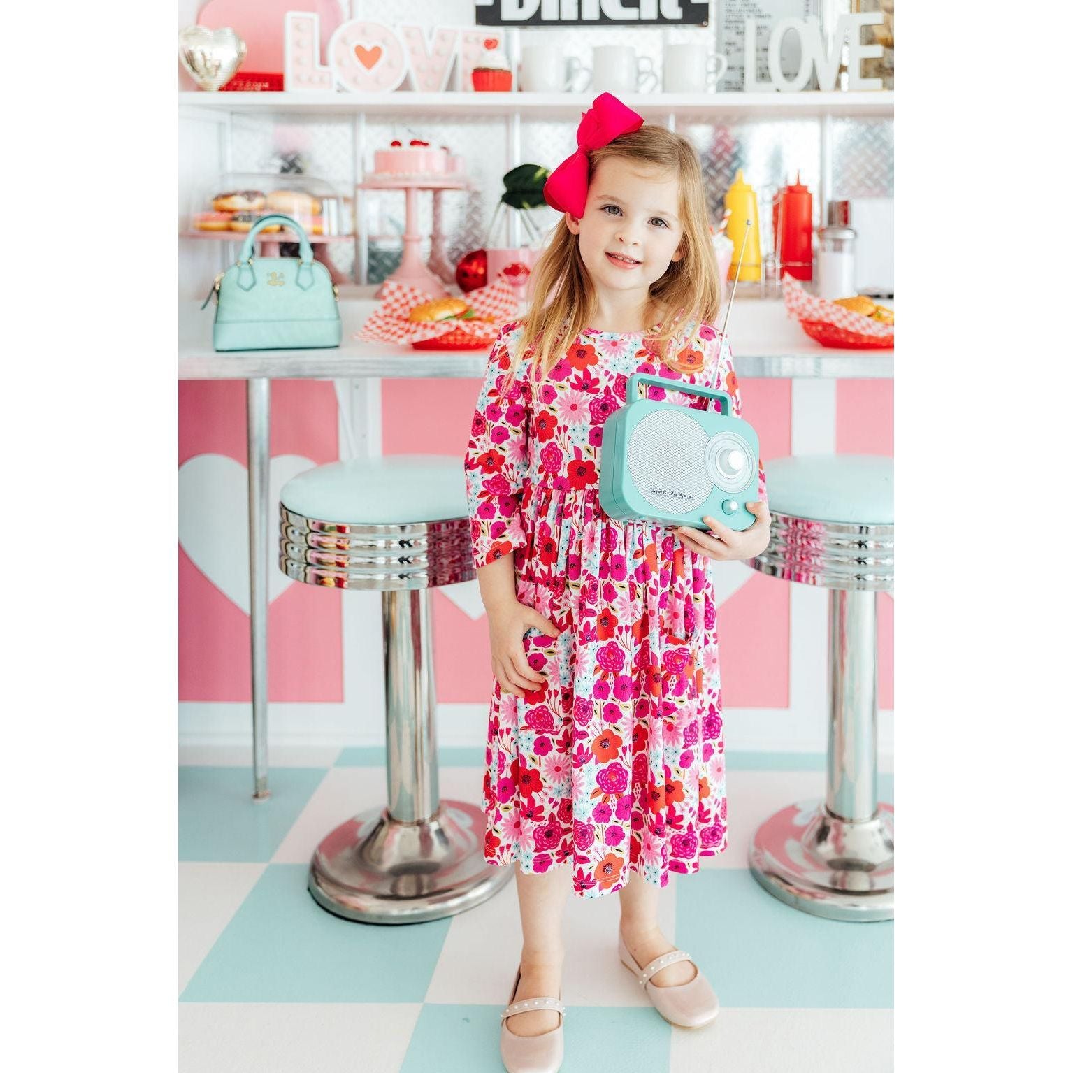 Secret Garden 3/4 Pocket Twirl Dress
