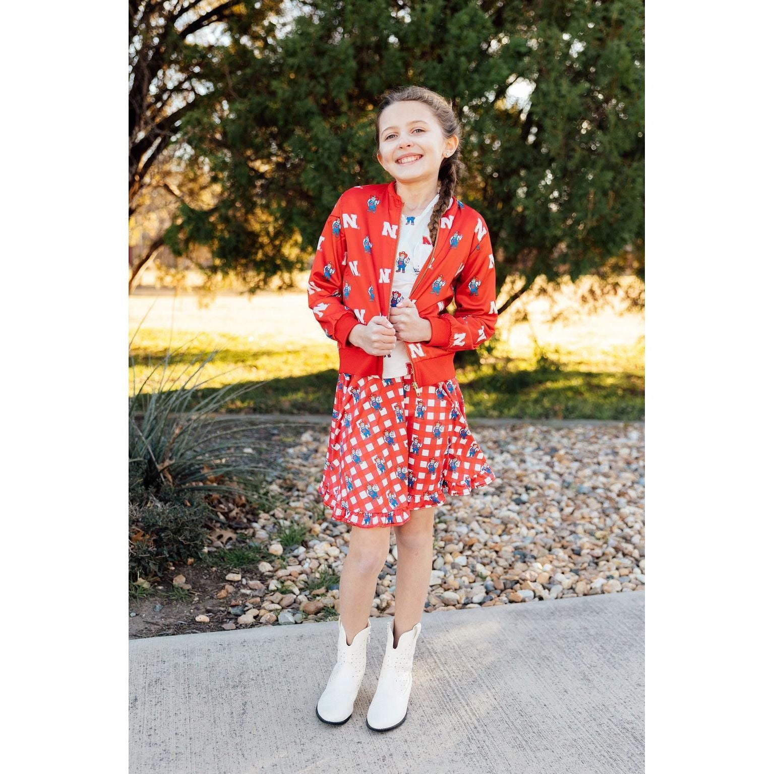 Nebraska Red Herbie Husker Satin Jacket