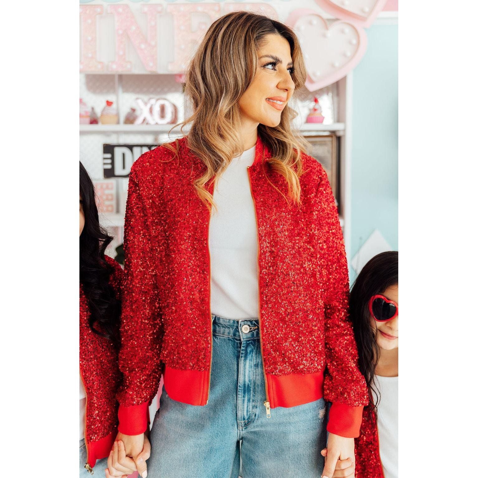 Grown Up Red Sequin Jacket