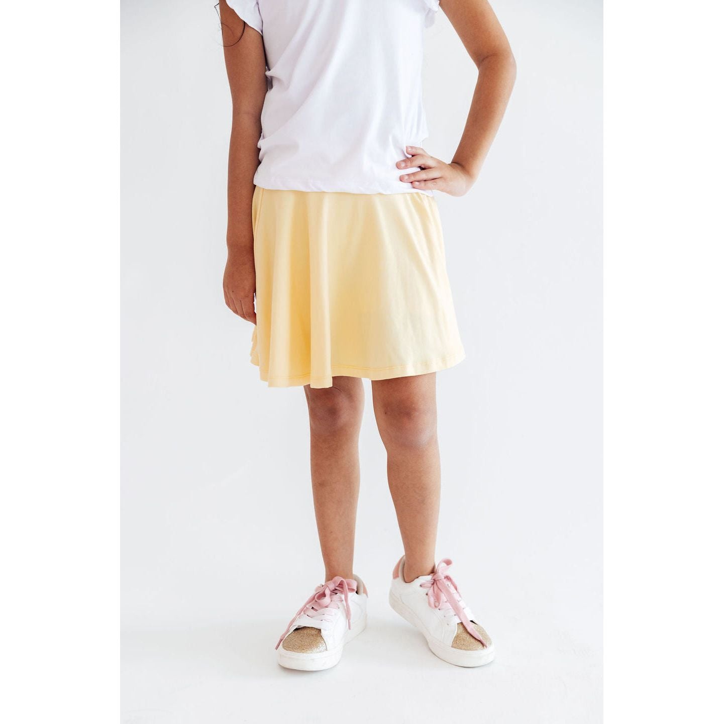 Butter Yellow Twirl Skort